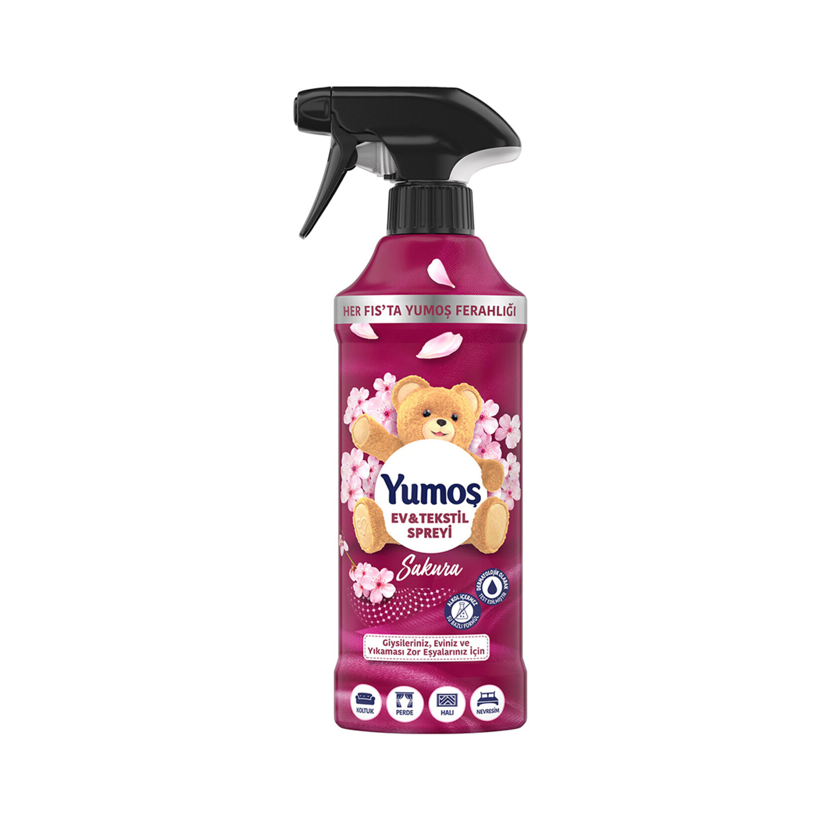 Yumoş Sprey Yıkanması Zor Eşyalar İçin Giysi Spreyi Sakura 450 Ml - Görsel 1