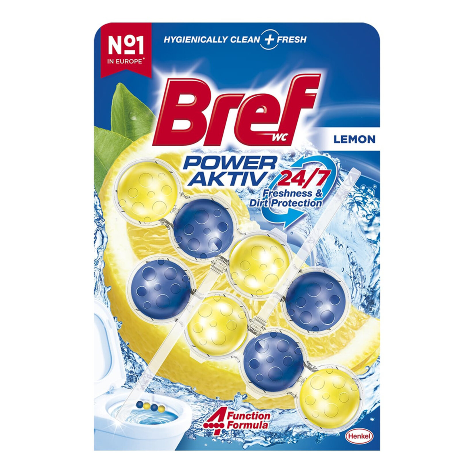 Bref Power Aktiv Wc Blok Limon 2 X 50 G - Görsel 1