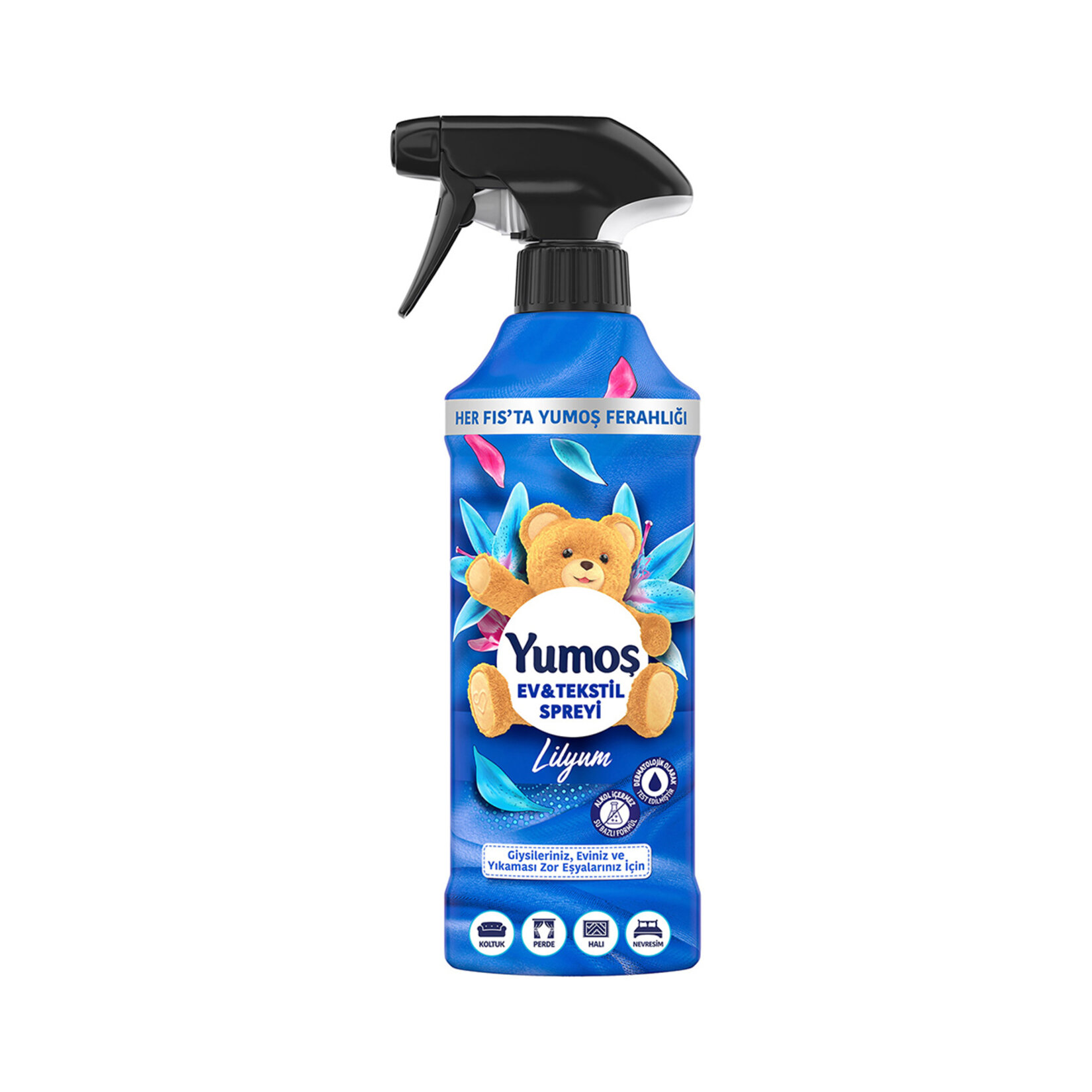 Yumoş Ev ve Tekstil Spreyi Lilyum Yıkanması Zor Eşyalar İçin 450 Ml - Görsel 1