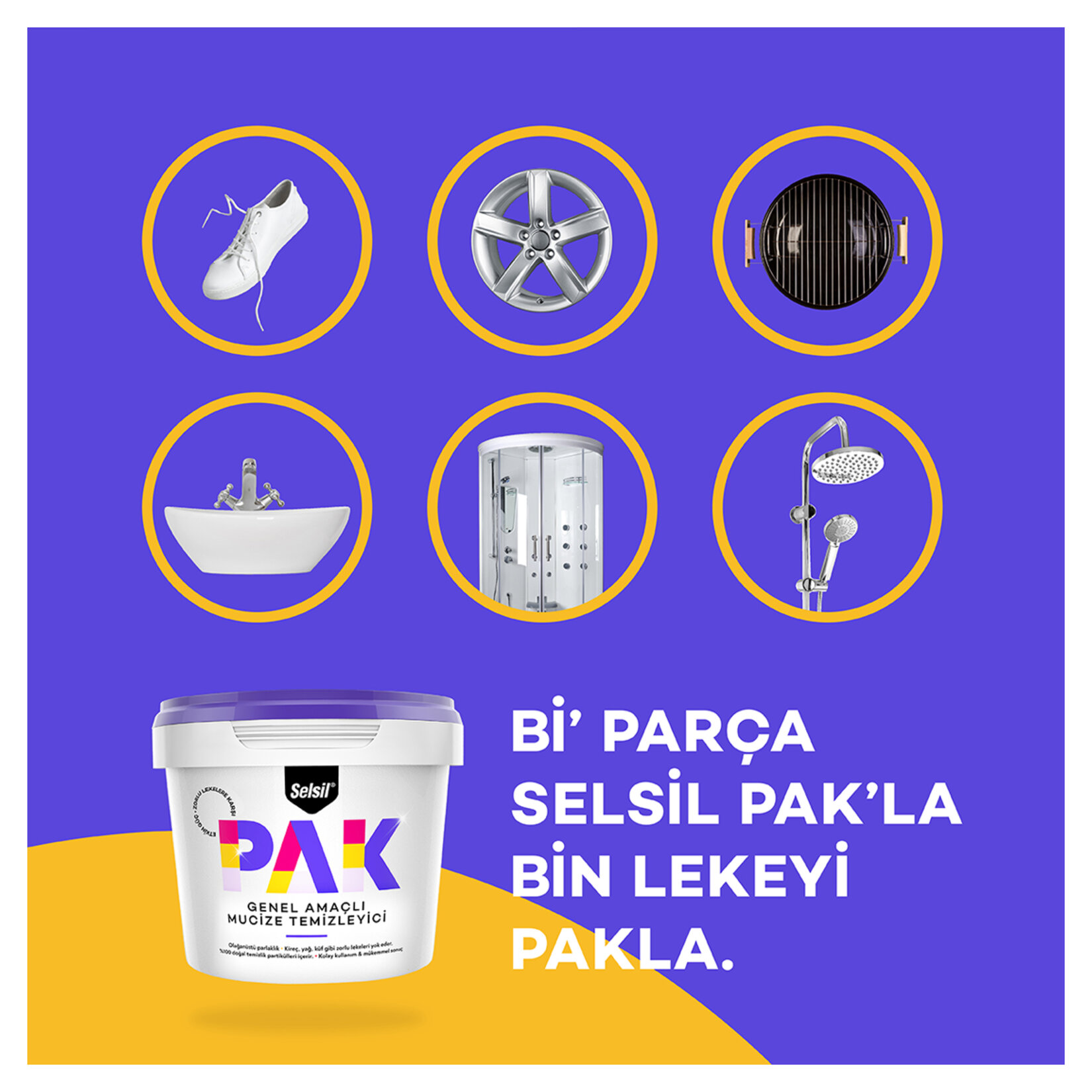 Selsil Pak Genel Amaçlı Temizleyici 500 G - Görsel 4