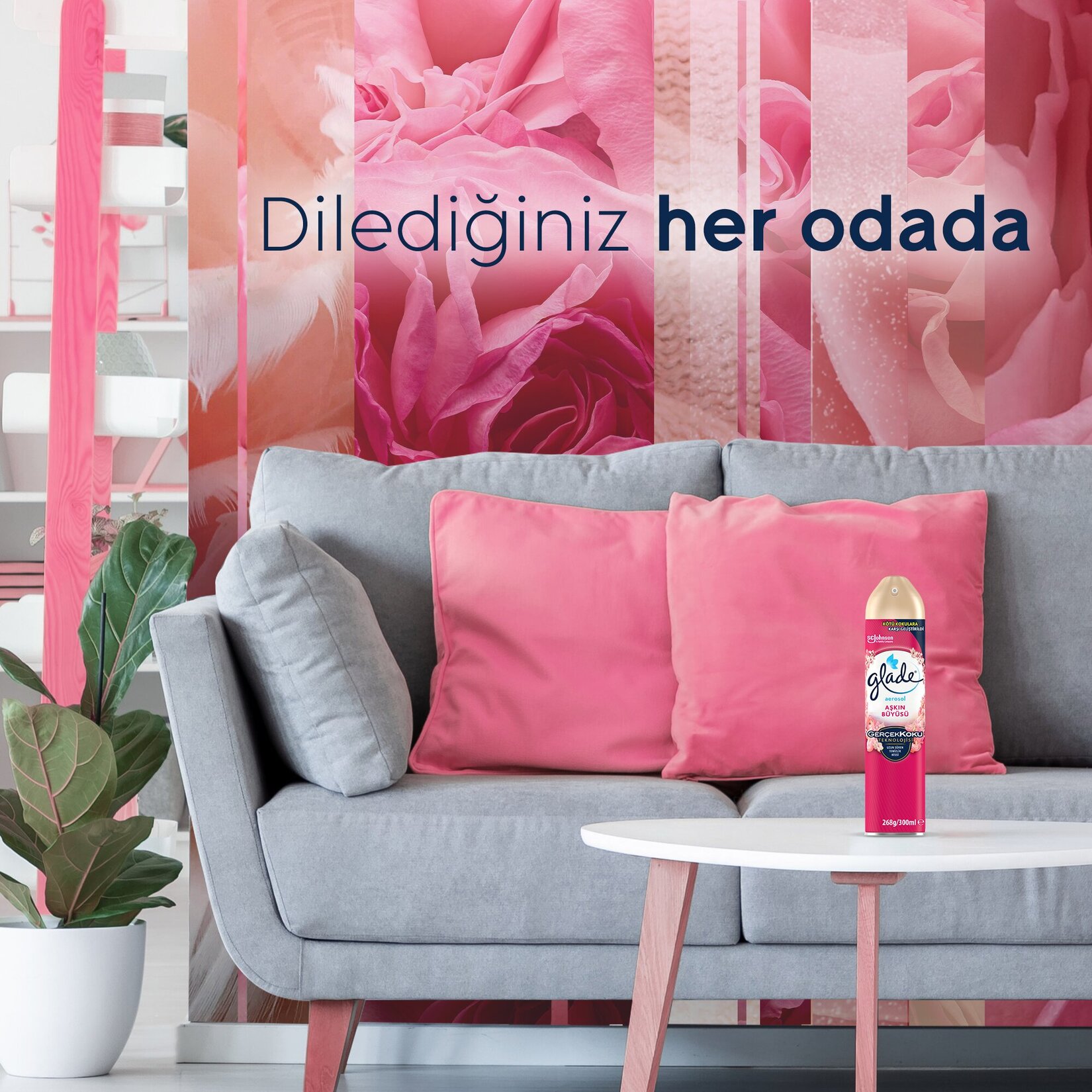 Glade Aerosol Oda Kokusu Aşkın Büyüsü 300ml - Görsel 3