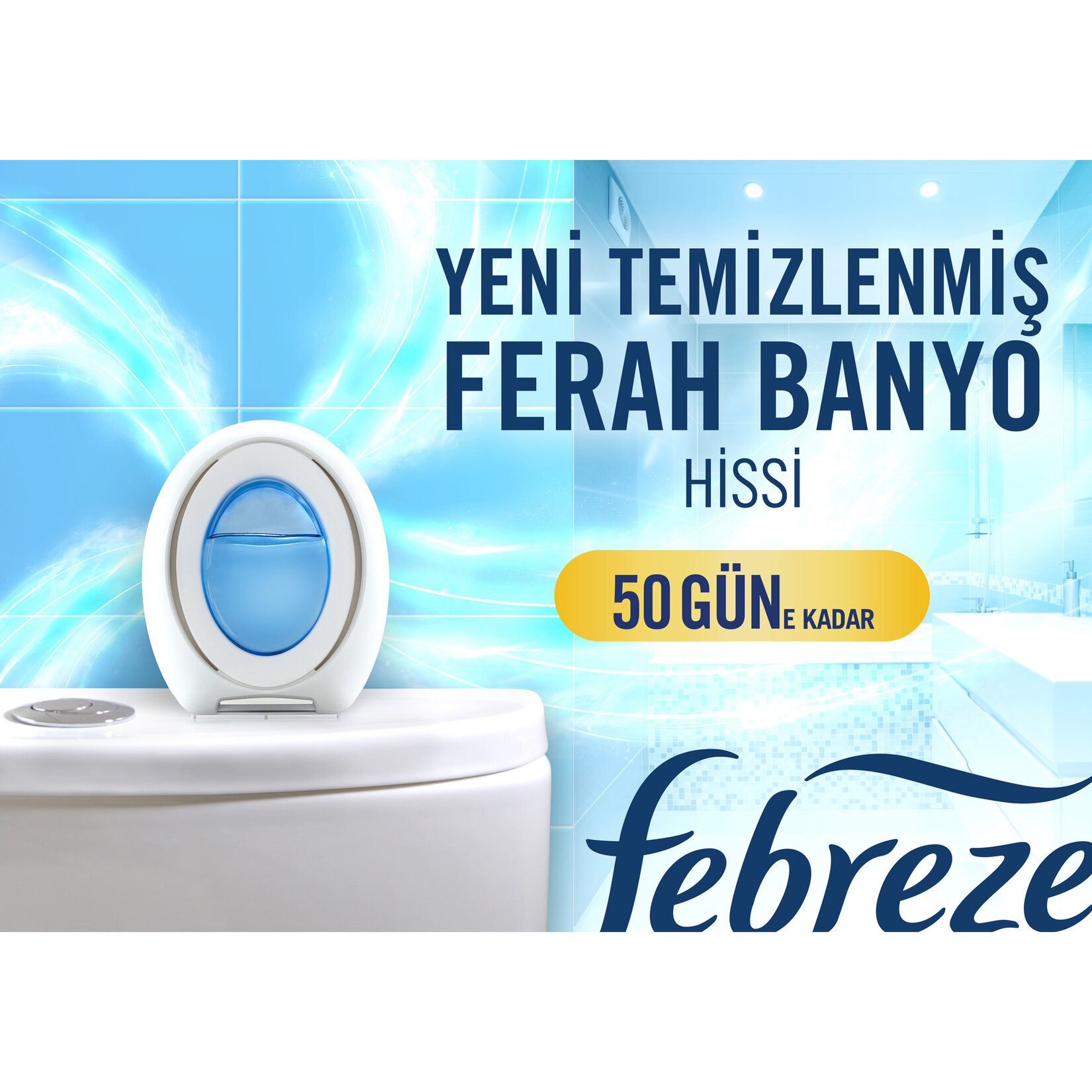 Febreze Hava Ferahlatıcı Banyo Oda Kokusu Temiz Çarşaf Ferahlığı 7.5 Ml - Görsel 4