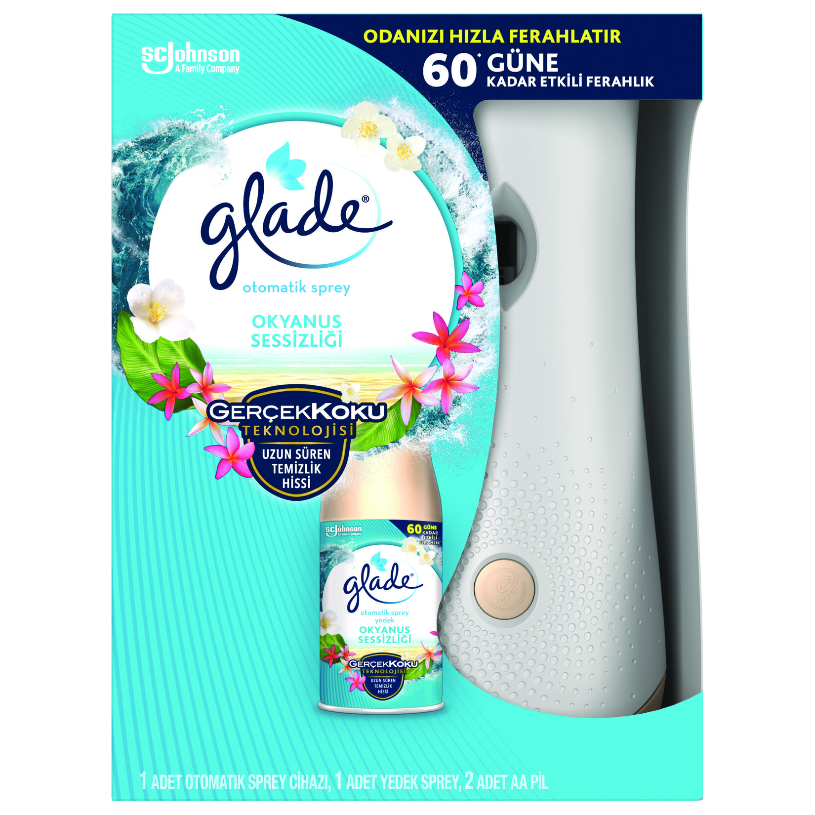 Glade Kit + Yedek Sprey Okyanus Sessizliği 269 Ml - Görsel 1