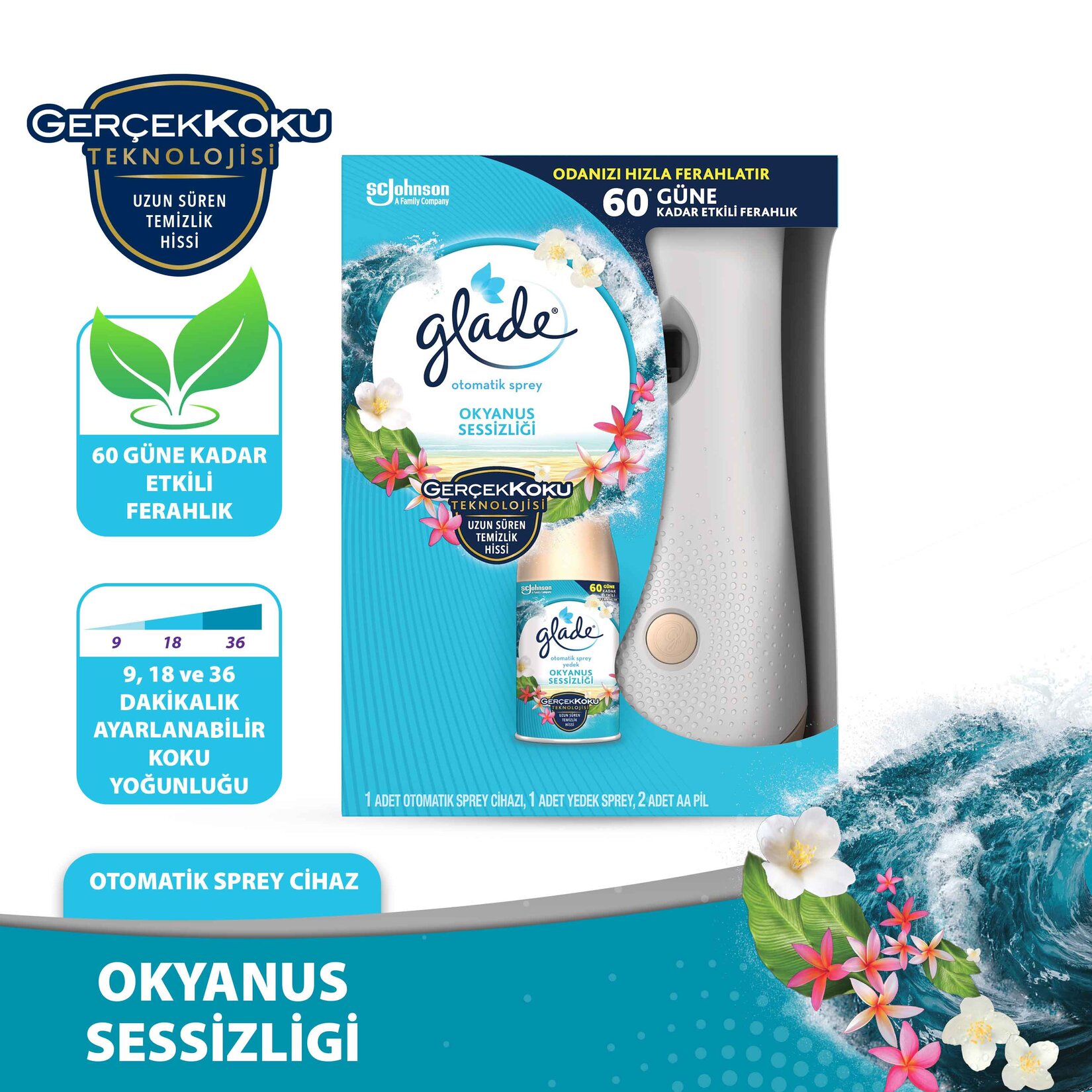 Glade Kit + Yedek Sprey Okyanus Sessizliği 269 Ml - Görsel 2
