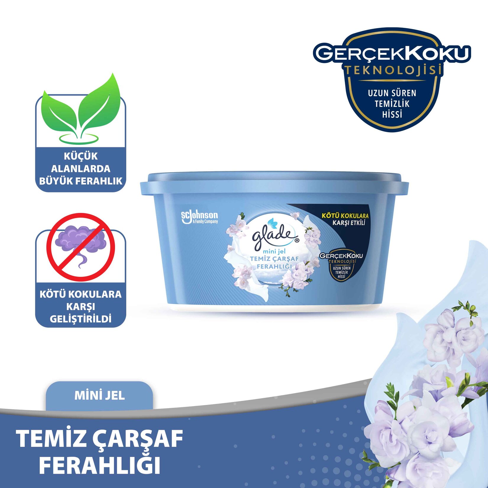 Glade Mini Jel Temiz Çarşaf Ferahlığı 70 G - Görsel 2