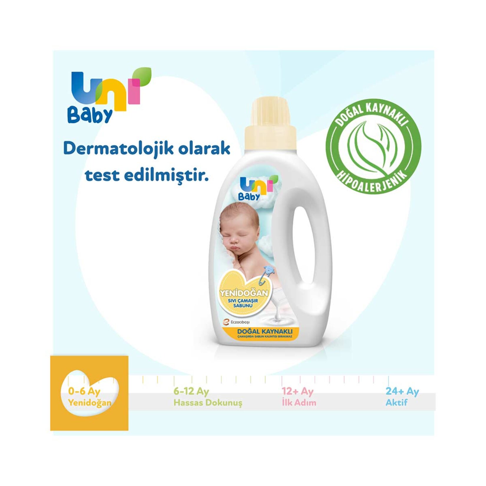 Uni Baby Yenidoğan Sıvı Çamaşır Sabunu 1500 Ml - Görsel 5