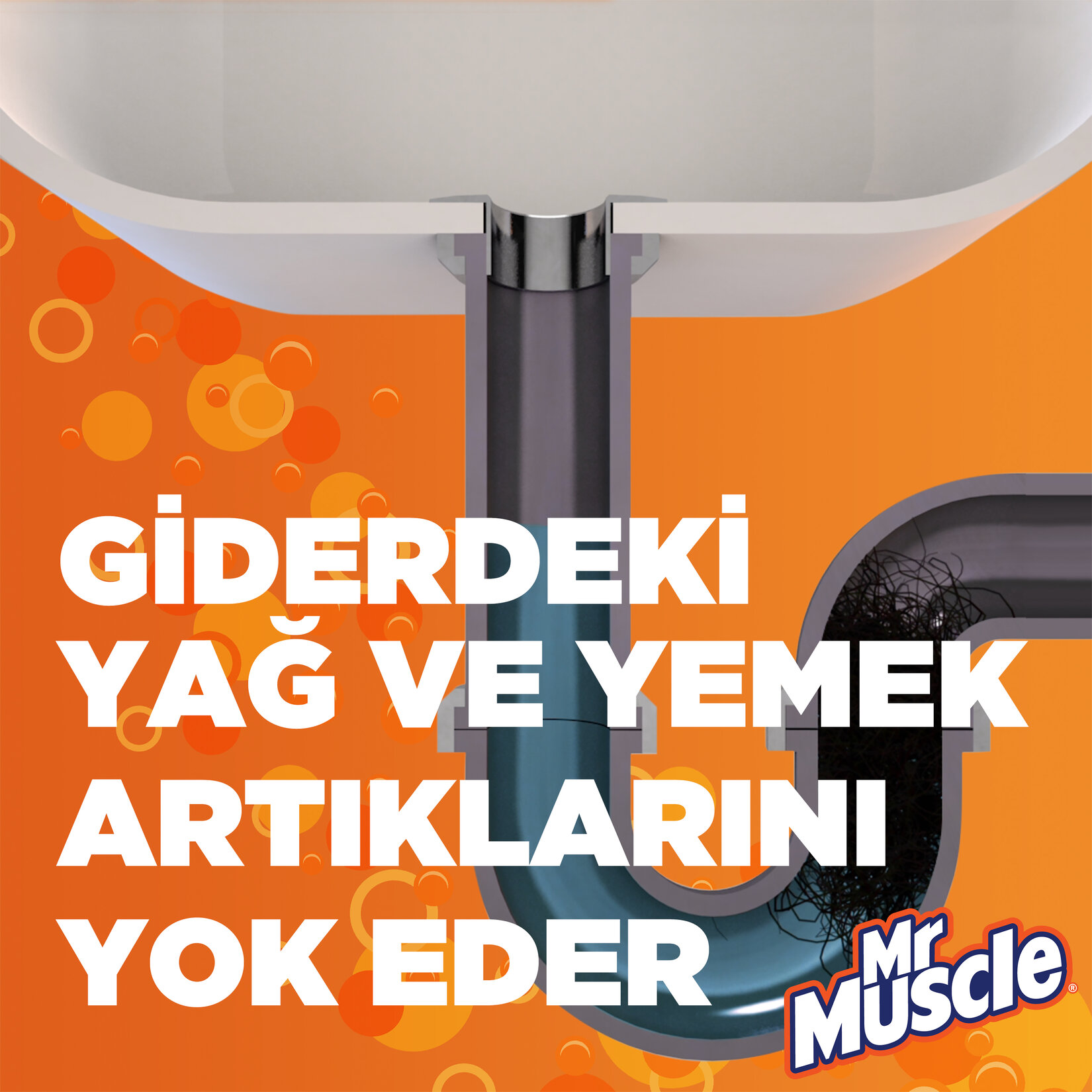 Mr. Muscle Granül Lavabo Açıcı 2'li Paket 2x50g - Görsel 4