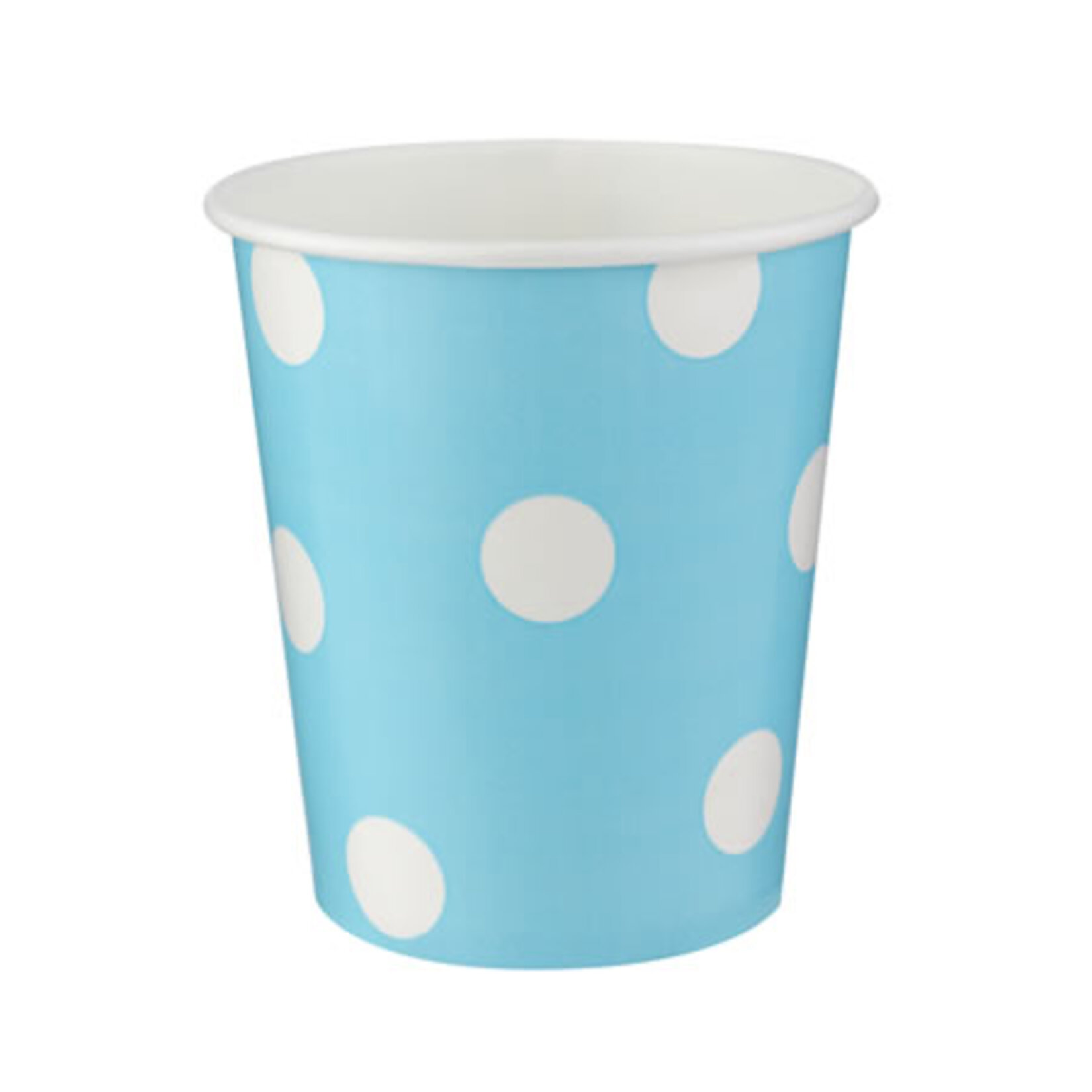 Roll-Up Karton Bardak Mavi Puantiyeli 8'li