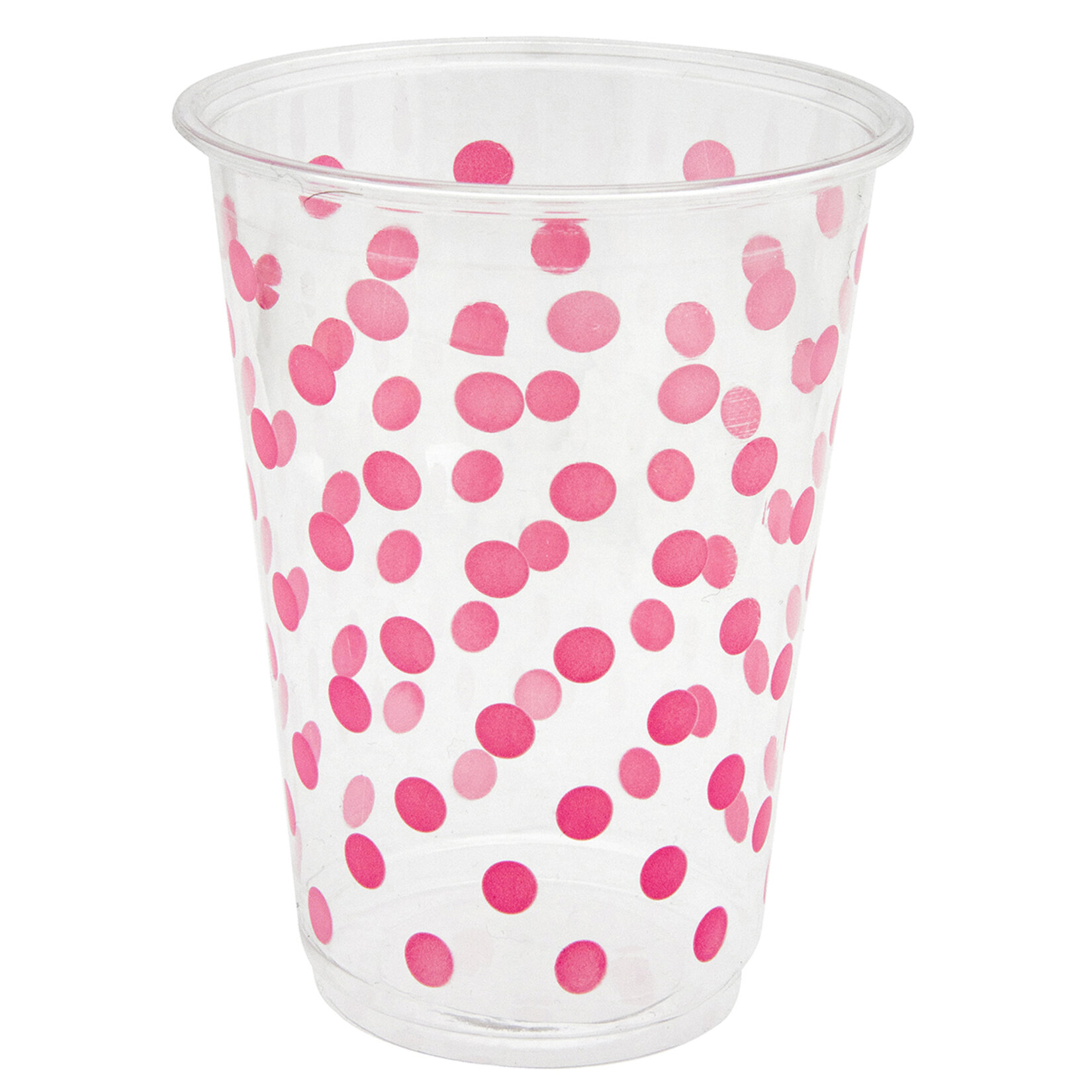 Roll-Up Partydreams Plastik Bardak Pembe Puantiyeli 25'li