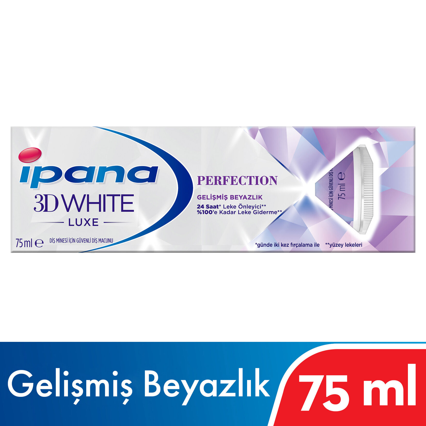 İpana&nbsp;3 Boyutlu Beyazlık Luxe Perfection Diş Macunu 75 Ml - Görsel 2