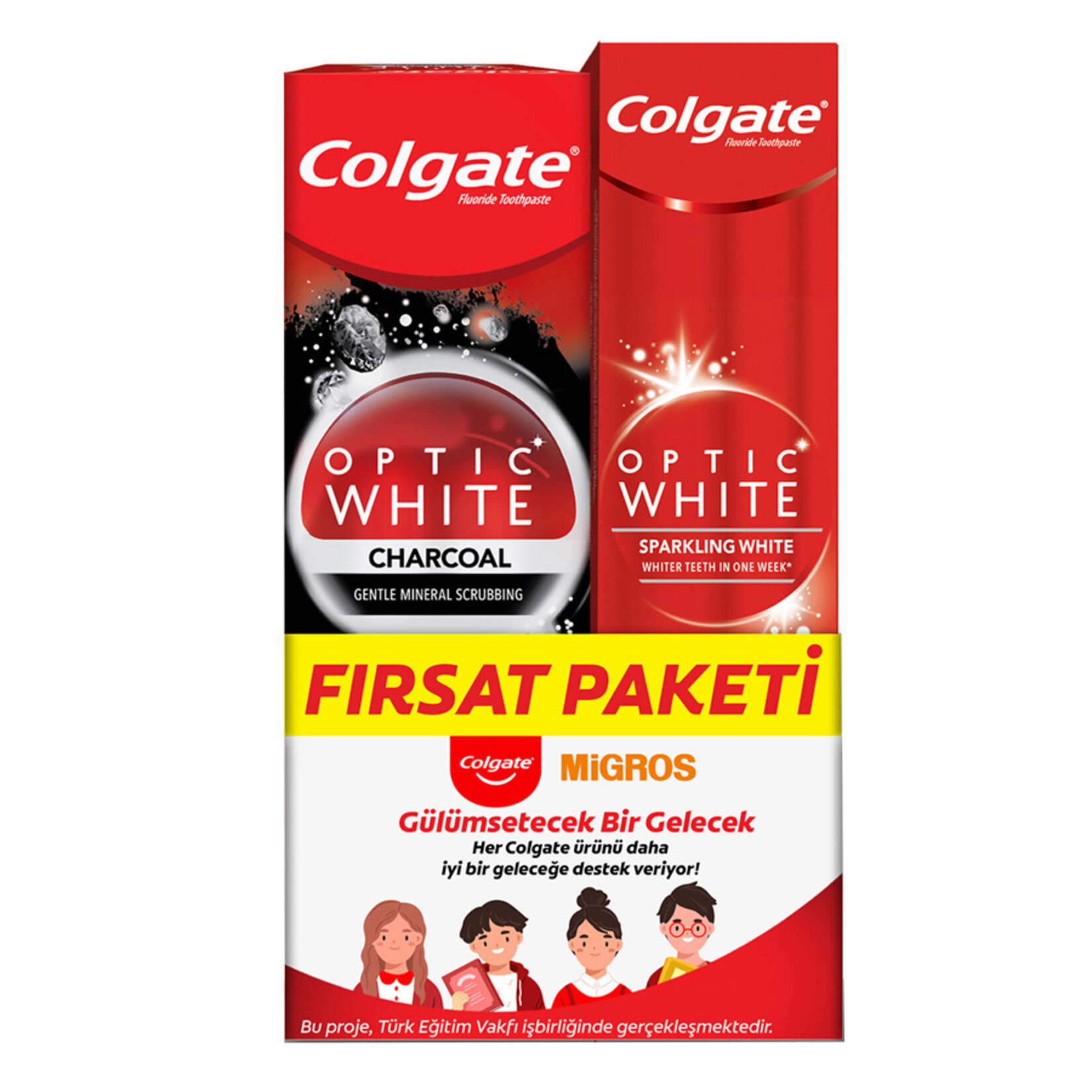 Colgate Optic White Diş Macunu Paket  2 x 50 Ml