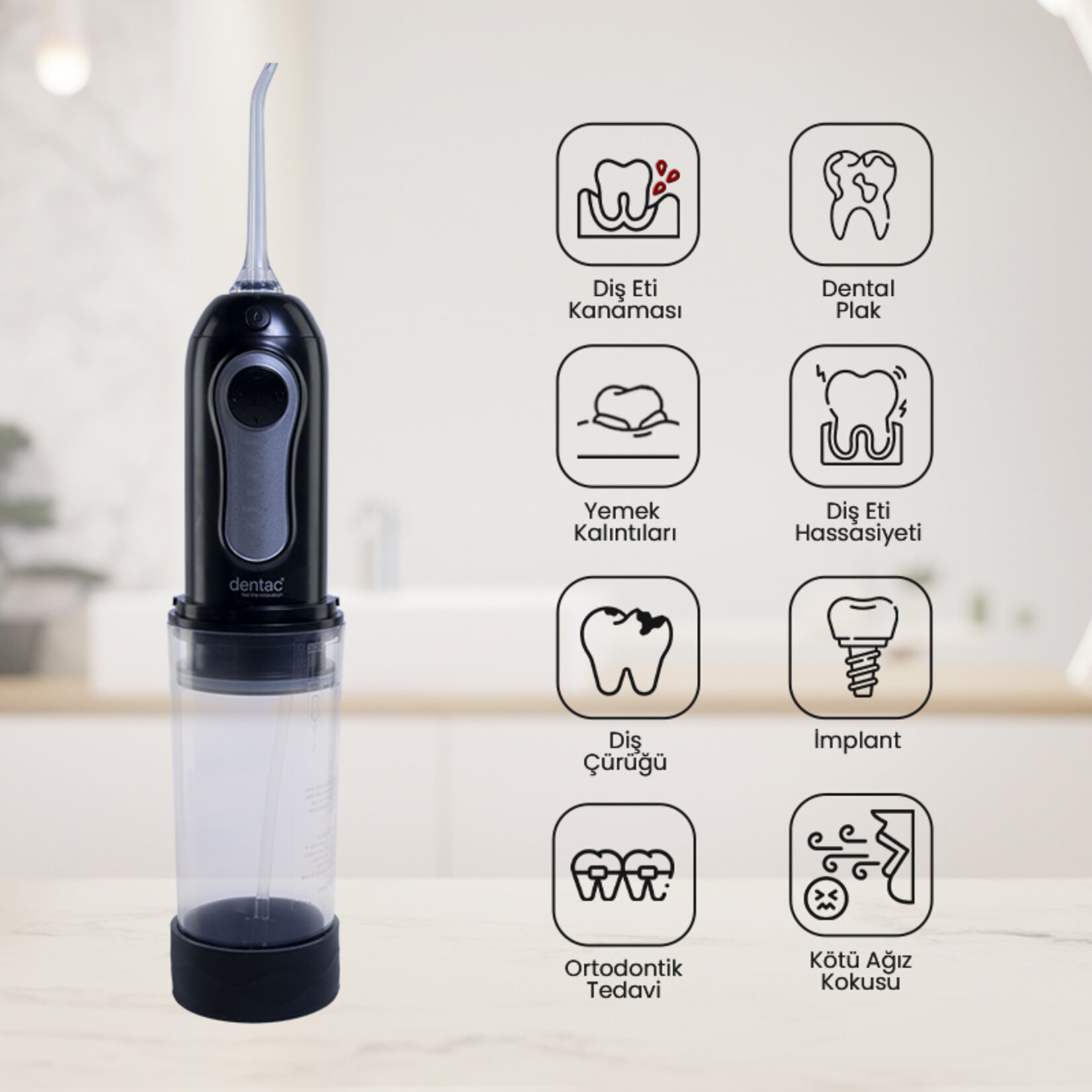 Dentac Waterful Portatif Ağız Temizleme Duşu - Görsel 5
