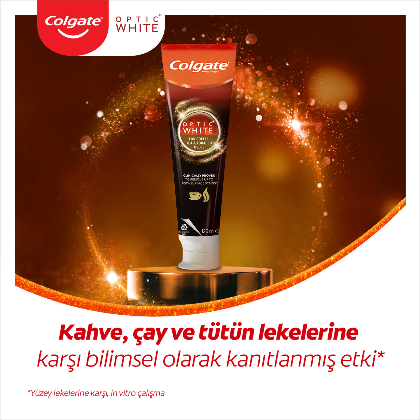 Colgate Optic White Kahve & Çay & Tütün Diş Macunu 125Ml - Görsel 2