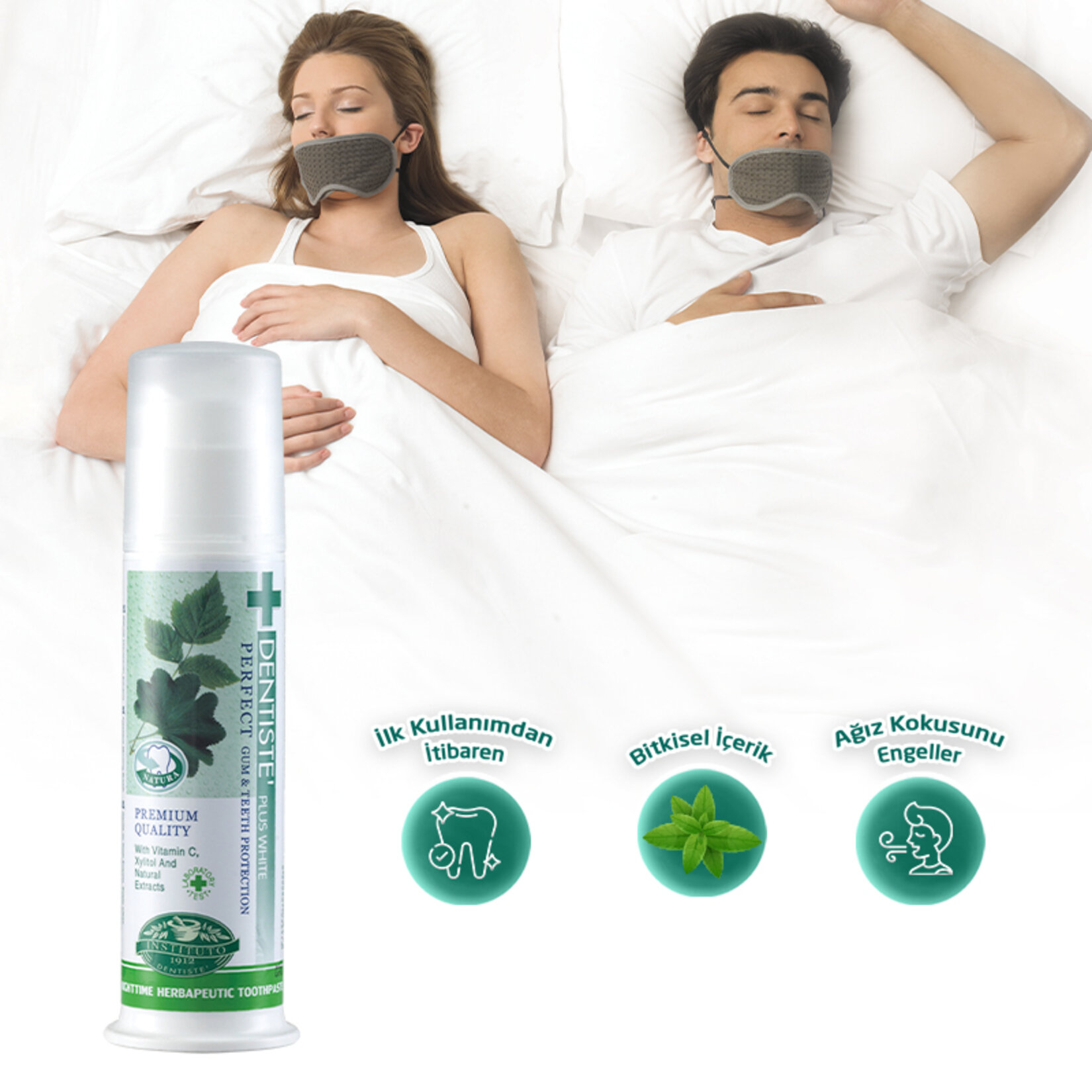 Dentiste Night time Herbapeutic Diş Macunu 1208 G - Görsel 4