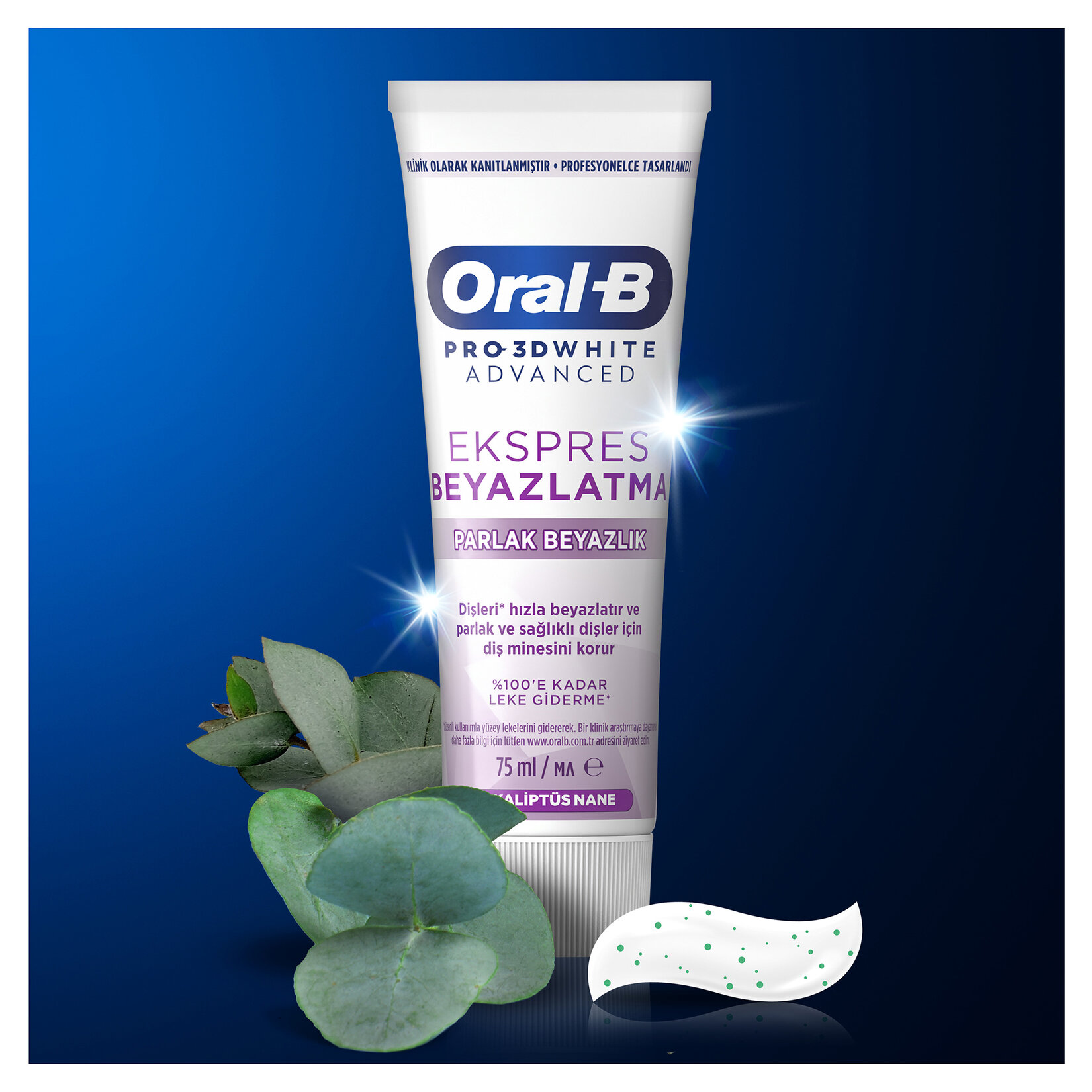 Oral-B 3D White Advenced Ekspres Beyazlatıcı Parlak Diş Macunu 75 Ml - Görsel 5