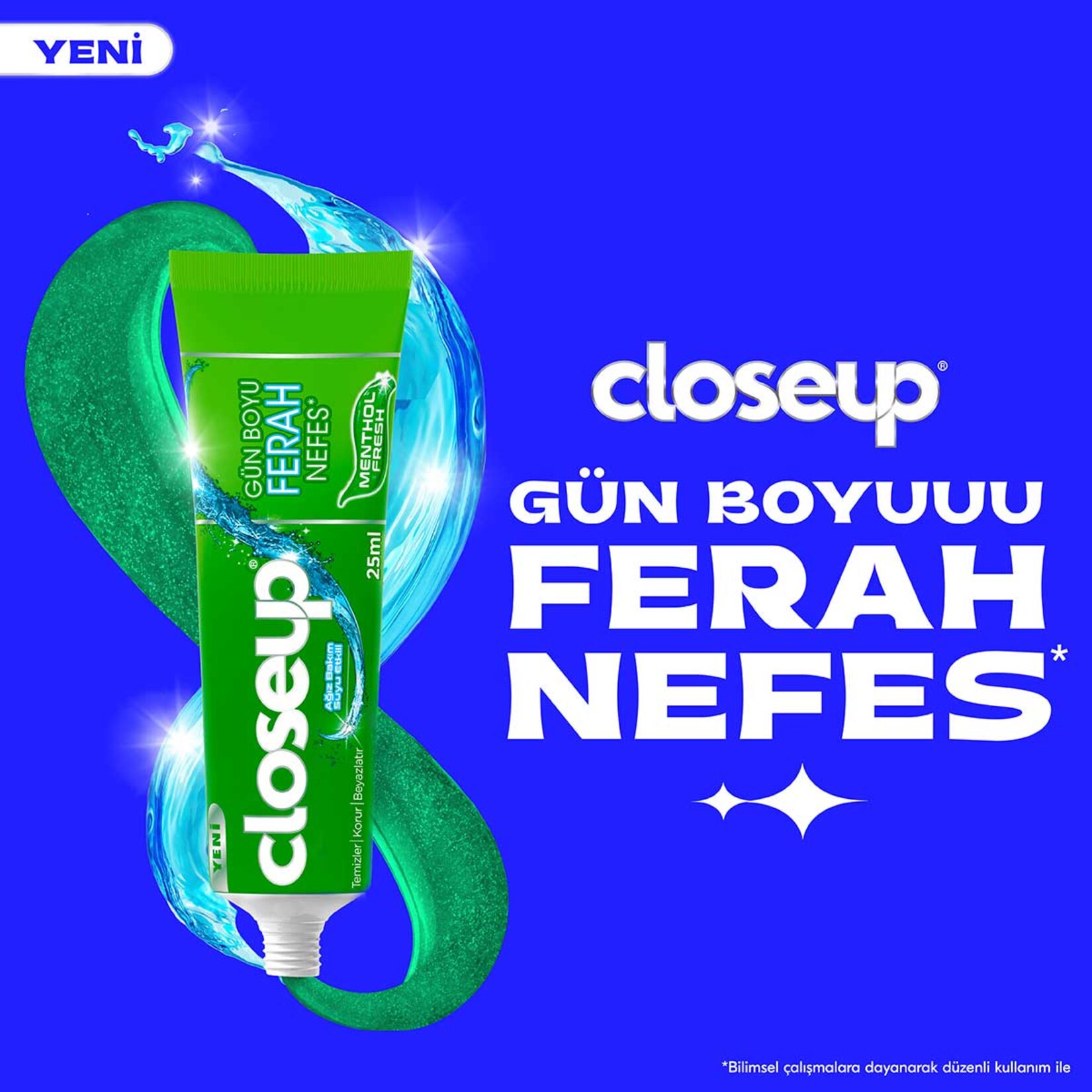 Closeup Diş Macunu Menthol Fresh Ağız Bakım Suyu Etkili 25 Ml - Görsel 2