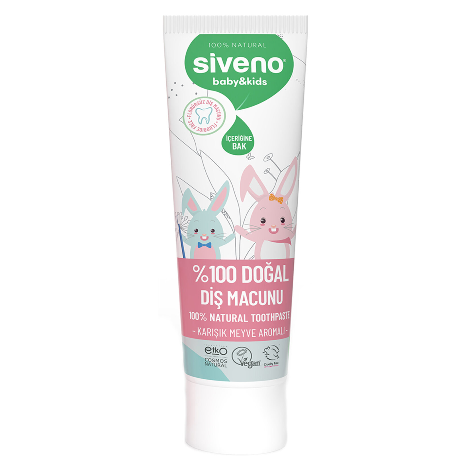 Siveno %100 Doğal Diş Macunu Baby & Kids 50 Ml - Görsel 1