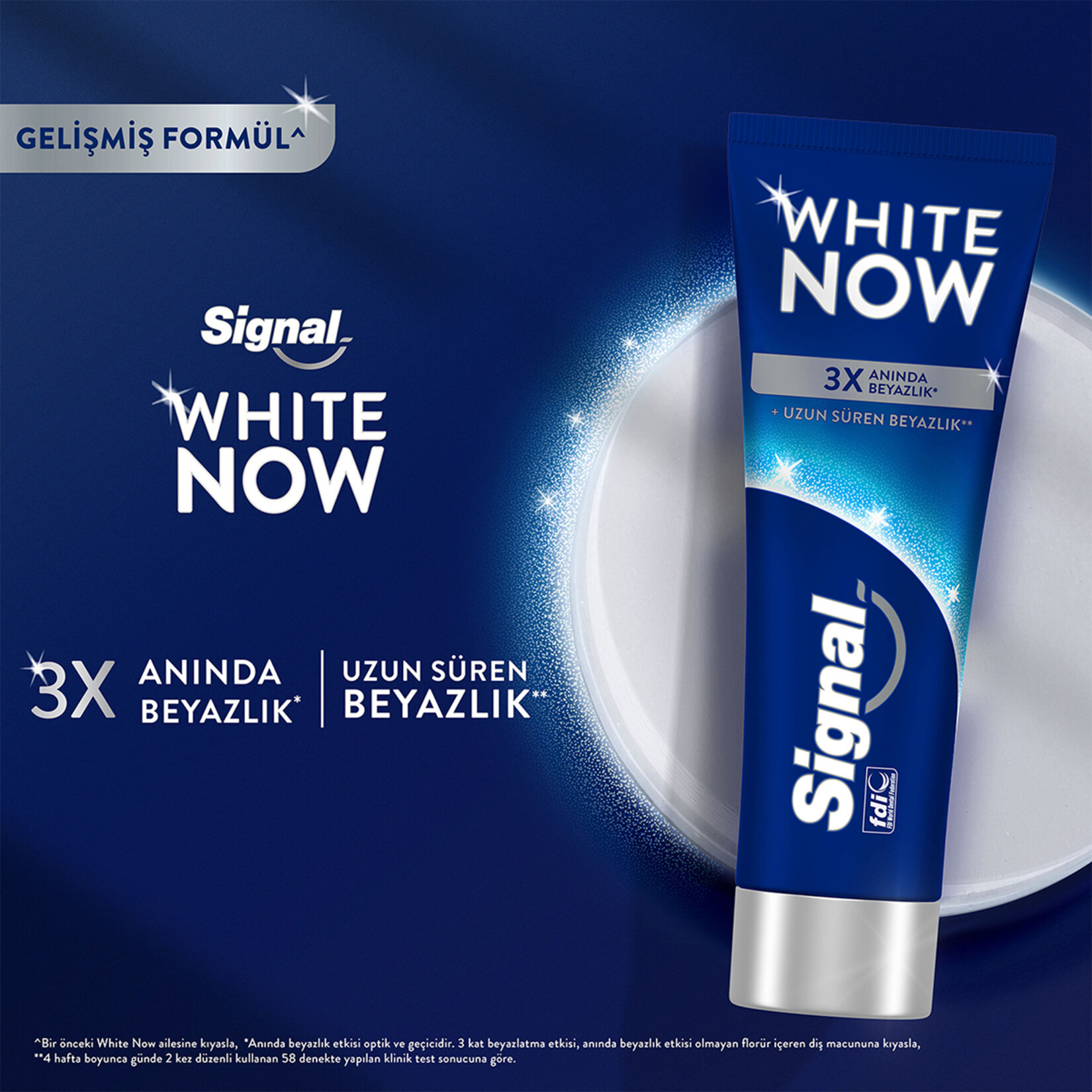Signal White Now Diş Macunu Original Uzun Süren Beyazlık 75 ml - Görsel 3