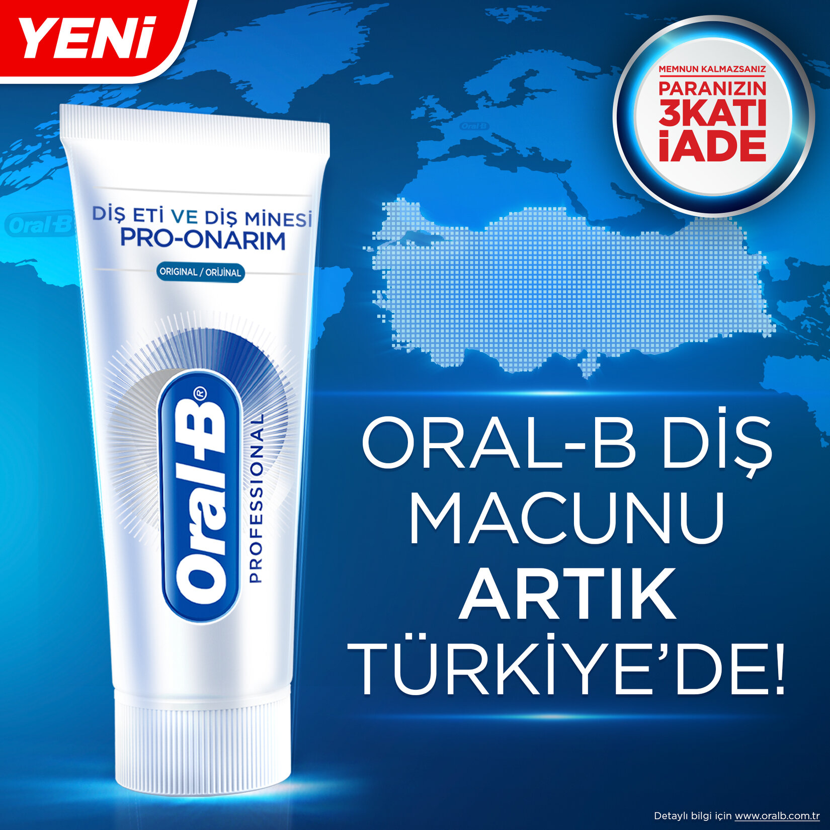 Oral-B Diş Eti ve Minesi Pro Onarım Orijinal 50 Ml - Görsel 3