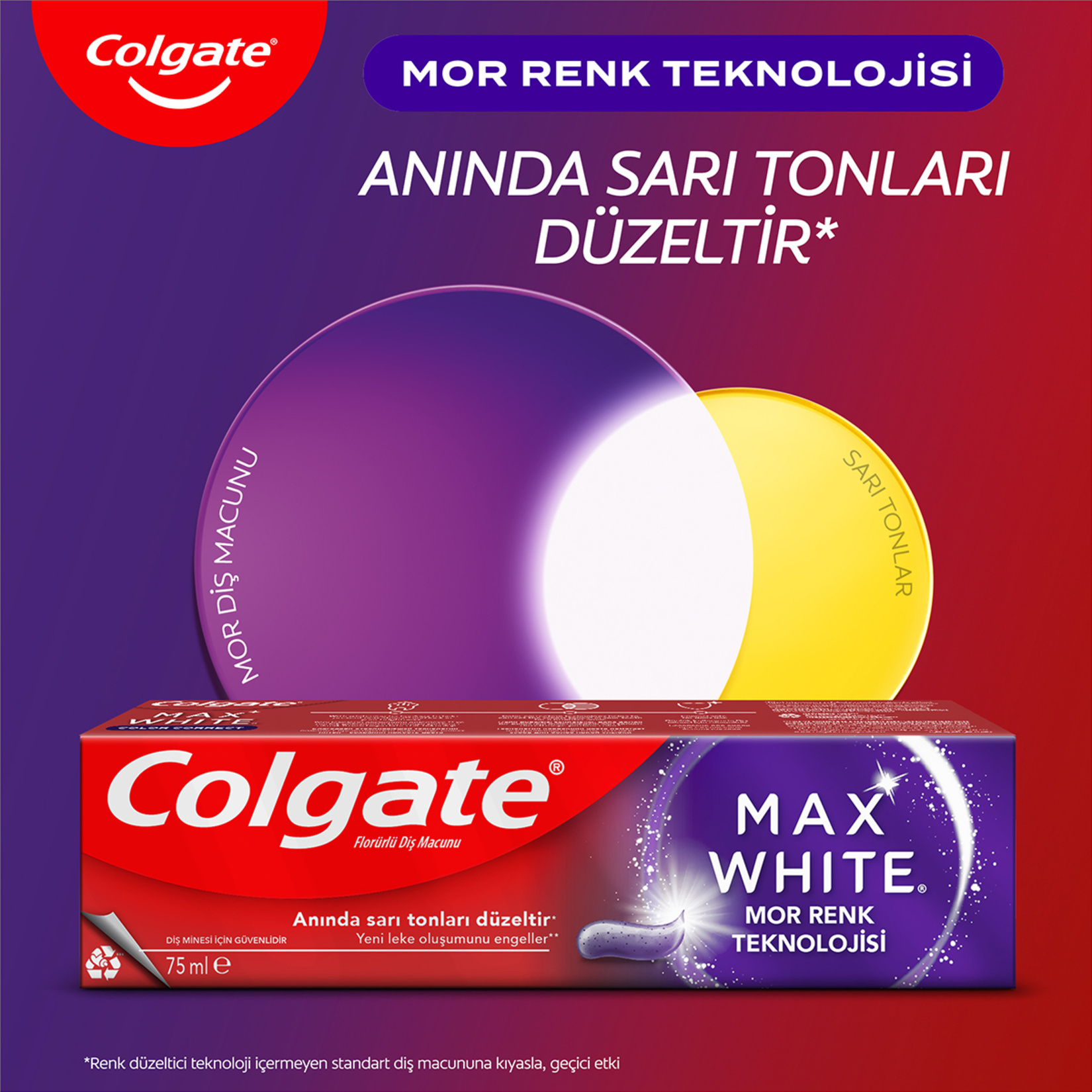 Colgate Max White Purple Reveal Diş Macunu 75 Ml - Görsel 2