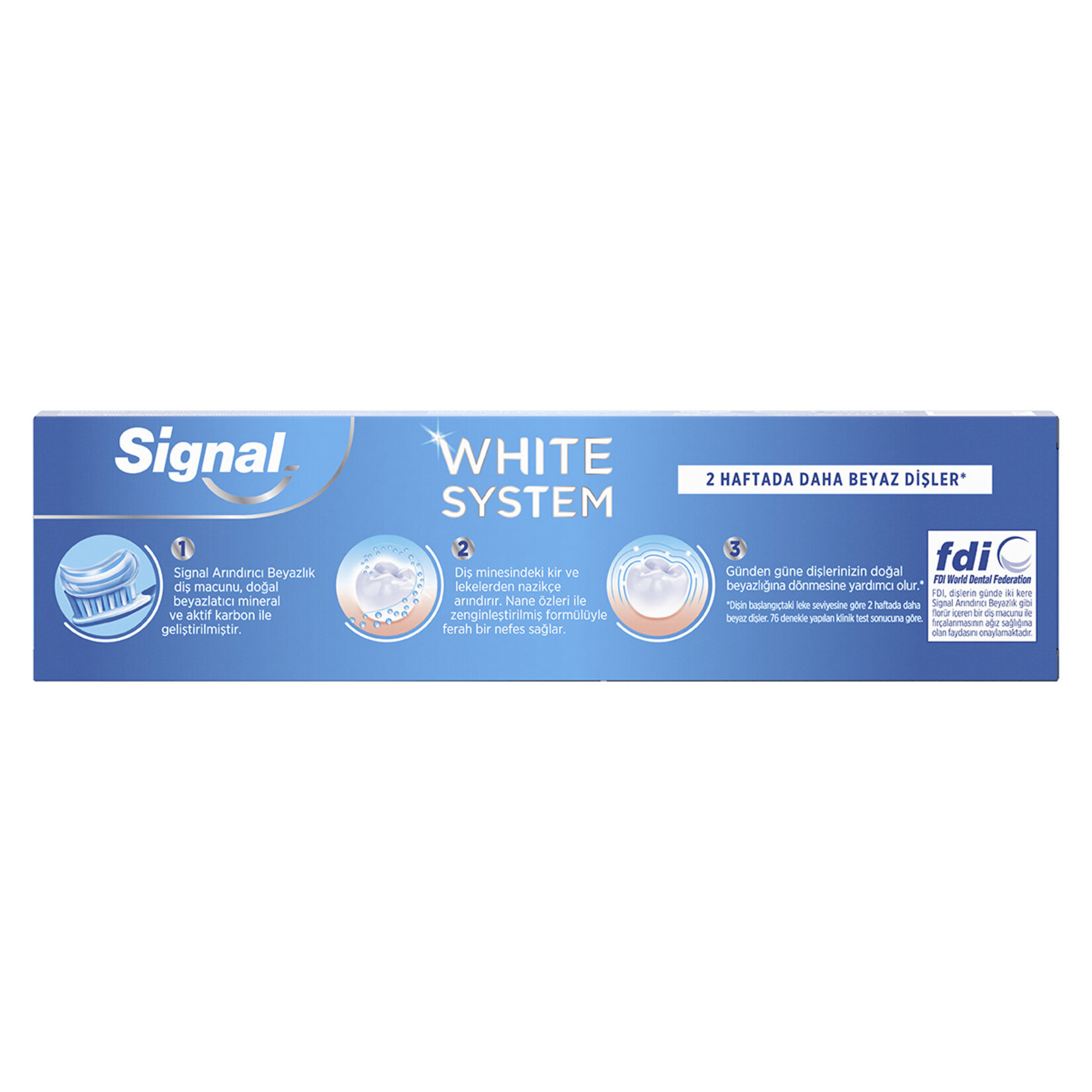Sıgnal Whıte System Arındırıcı Beyazlık Diş Macunu 75Ml - Görsel 2