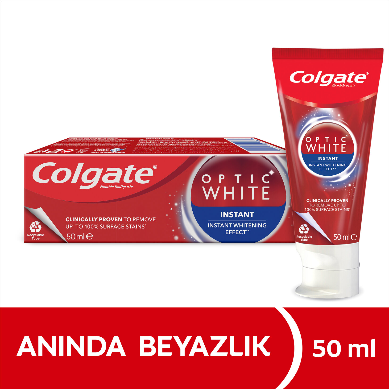 Colgate Optic White Anında Beyazlık Diş Macunu 50 Ml - Görsel 2