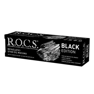 Rocs Black Edition Kömür İle Beyazlatıcı Diş Macunu 60 Ml / 74 G