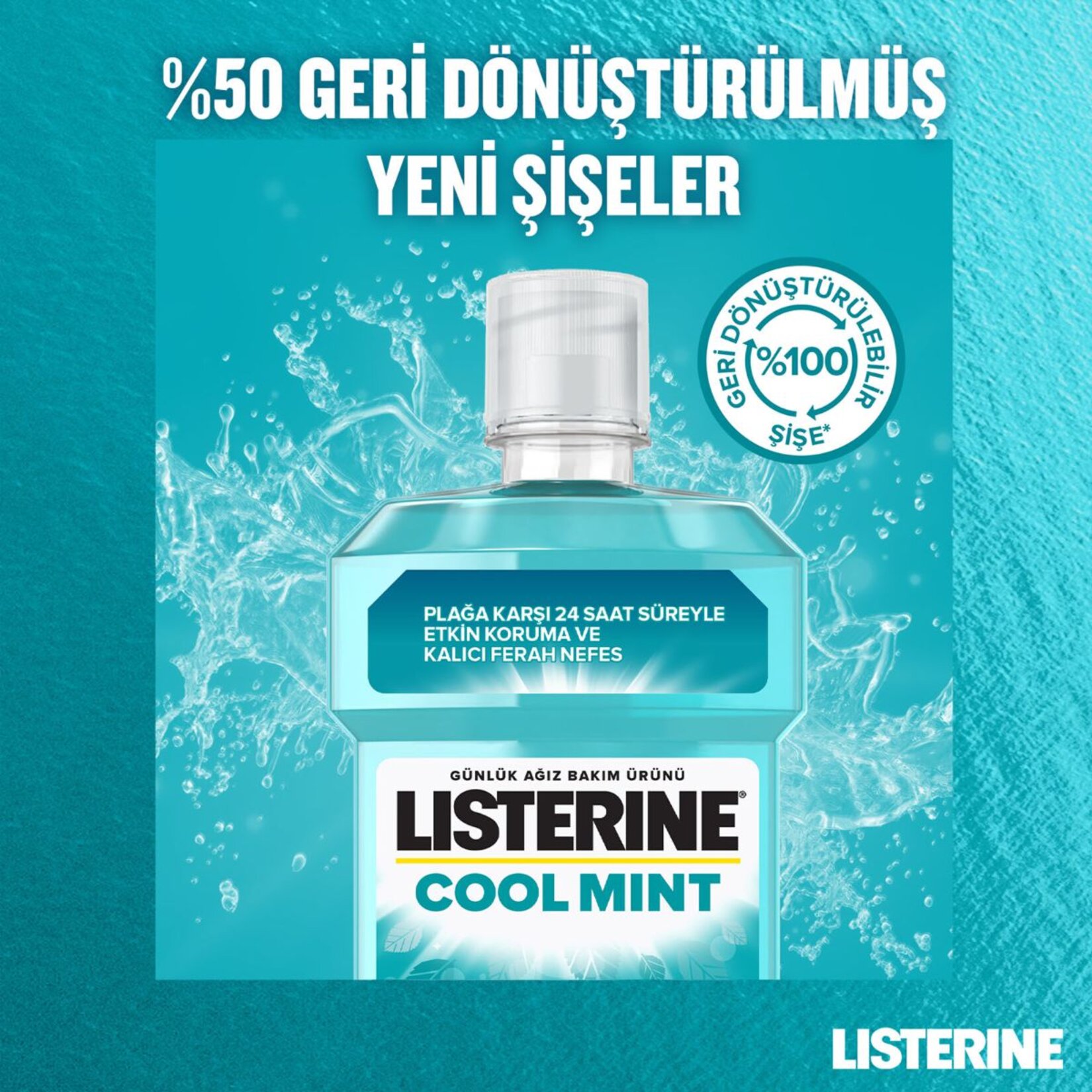 Lısterıne Cool Mınt Ağız Suyu 1L - Görsel 4