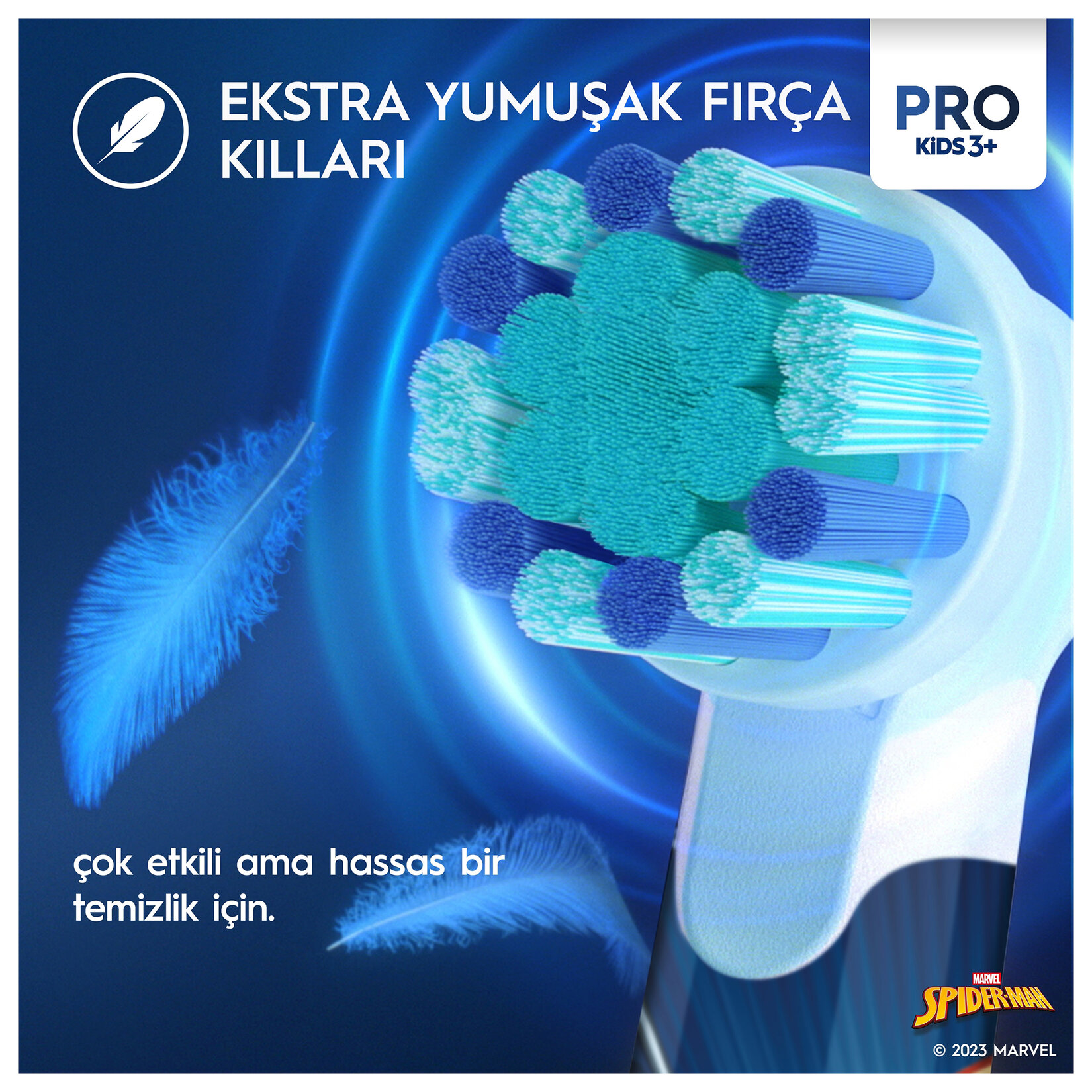 Oral-B Şarjlı Diş Fırçası Vitality Pro Çocuk Spiderman - Görsel 4