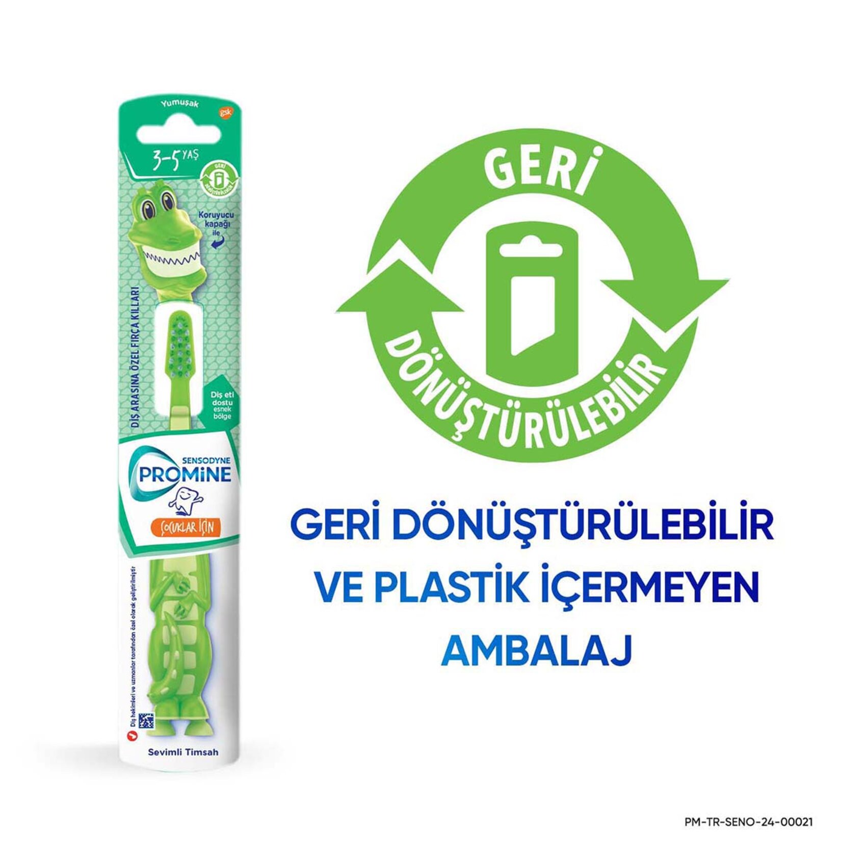 Sensodyne Promine Çocuk 3-5 Yaş Sevimli Timsah Diş Fırçası - Görsel 5