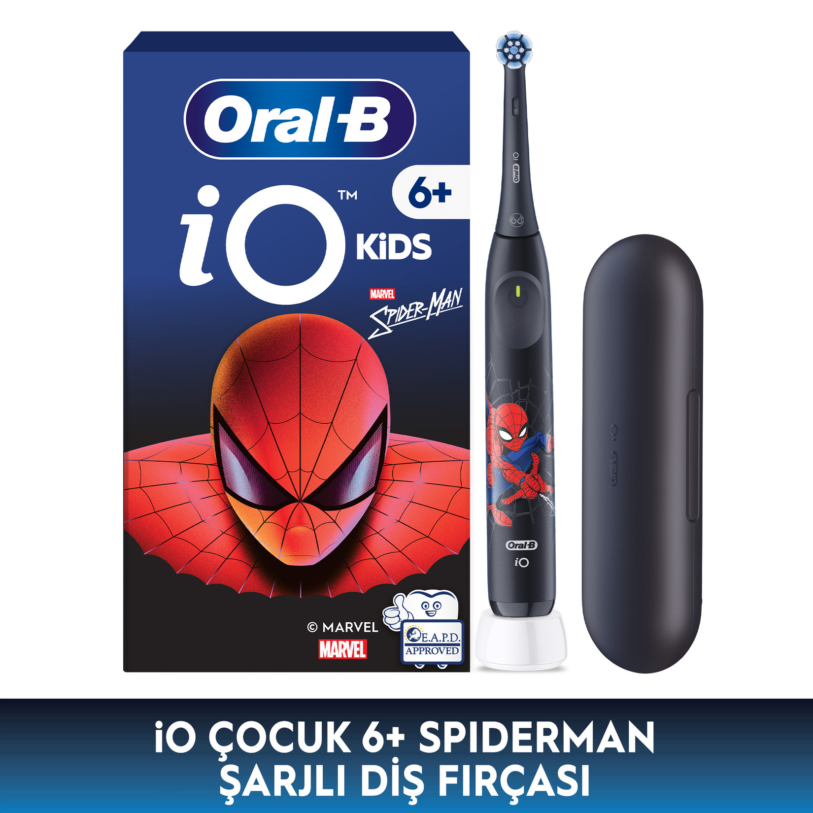 Oral-B iO Çocuk 6+ Spiderman Şarjlı Diş Fırçası - Görsel 2