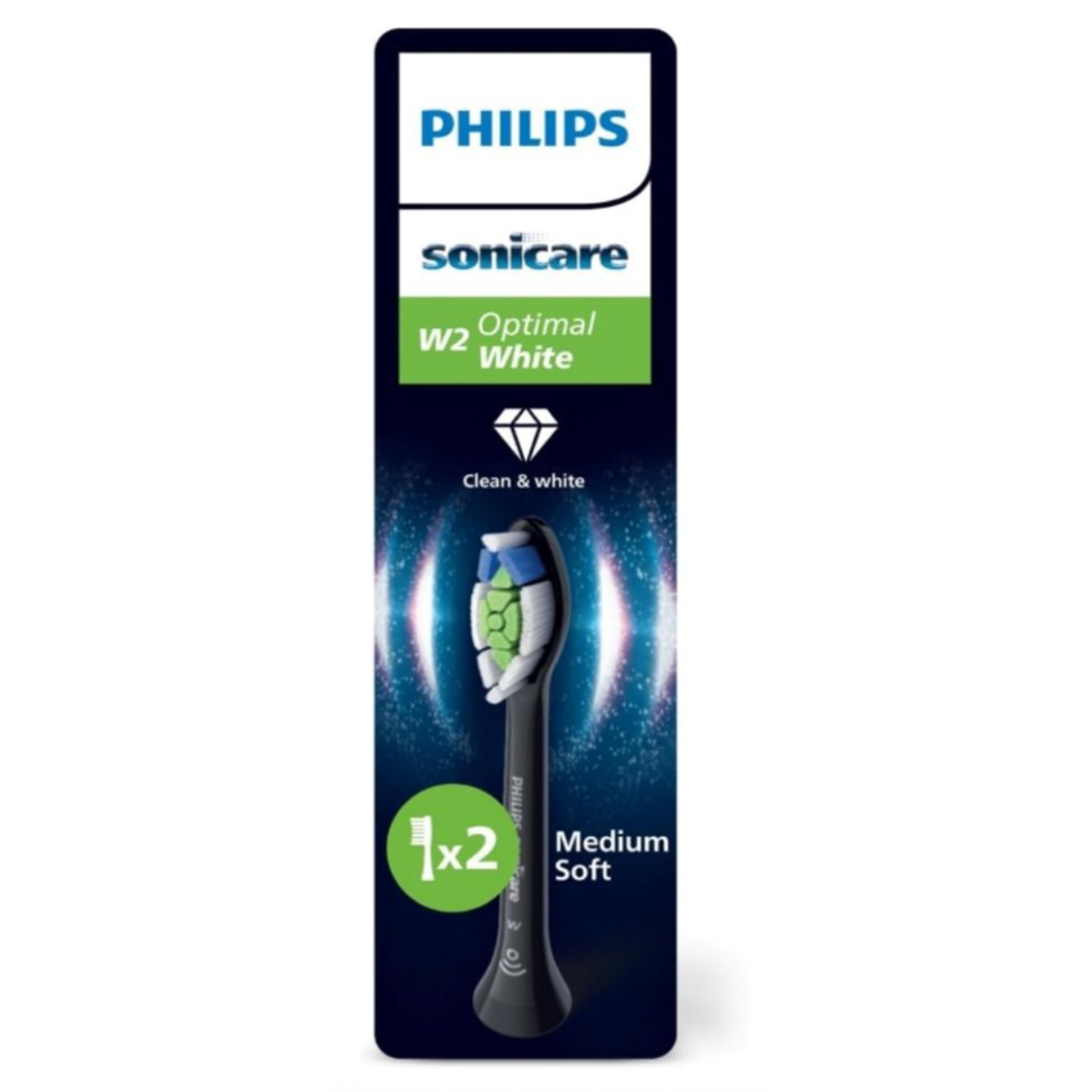 Philips Sonicare 2'li Yedek Başlık Siyah HX6062/88 - Görsel 1