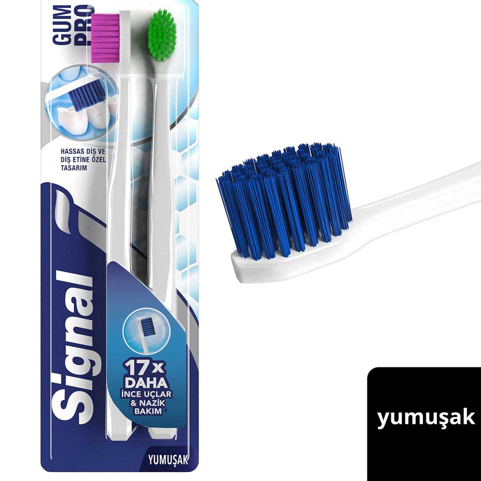 Signal Nazik Diş Eti Bakımı 1+1 Diş Fırçası - Görsel 2