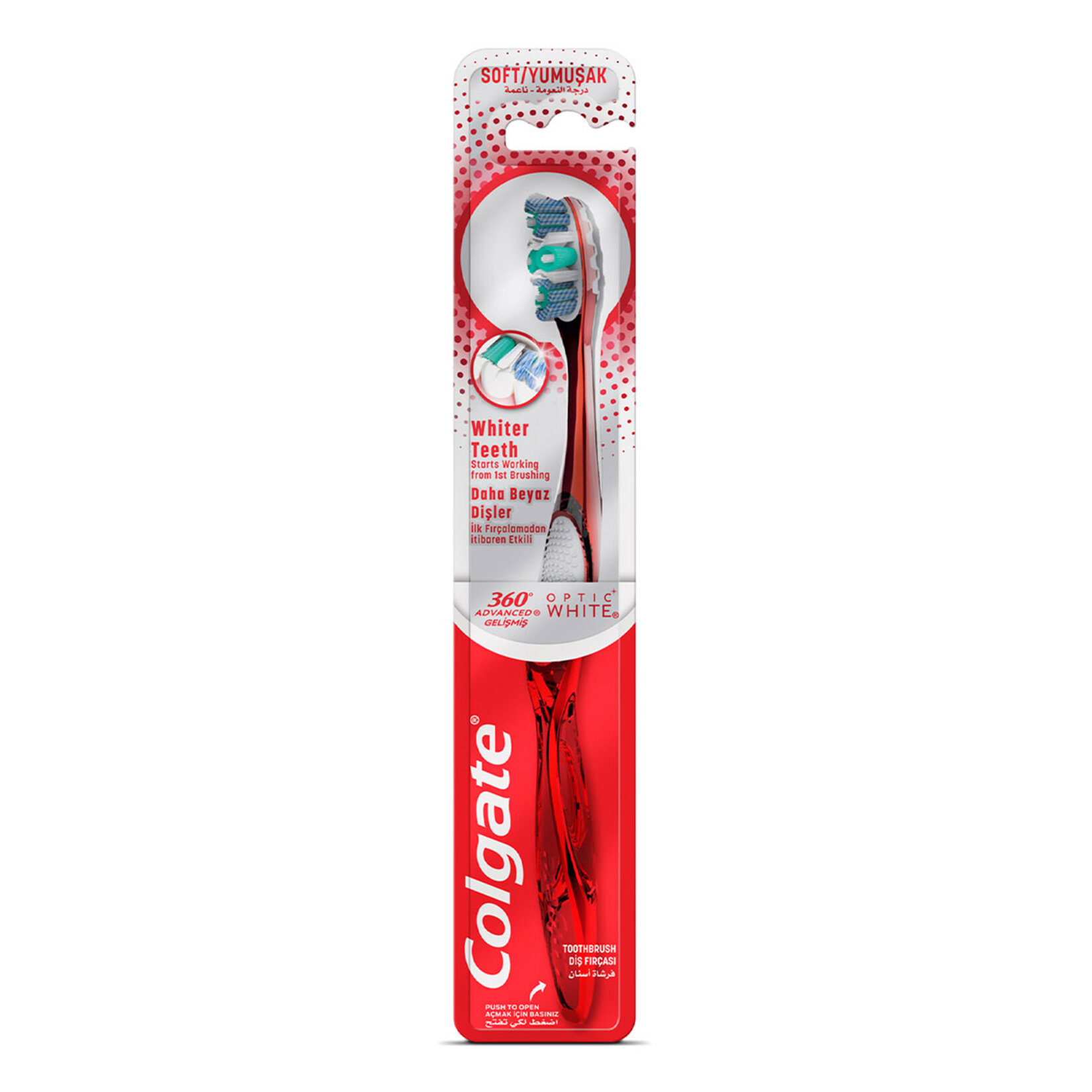 Colgate 360 Gelişmiş Optik Beyaz Yumuşak Diş Firçasi - Görsel 1