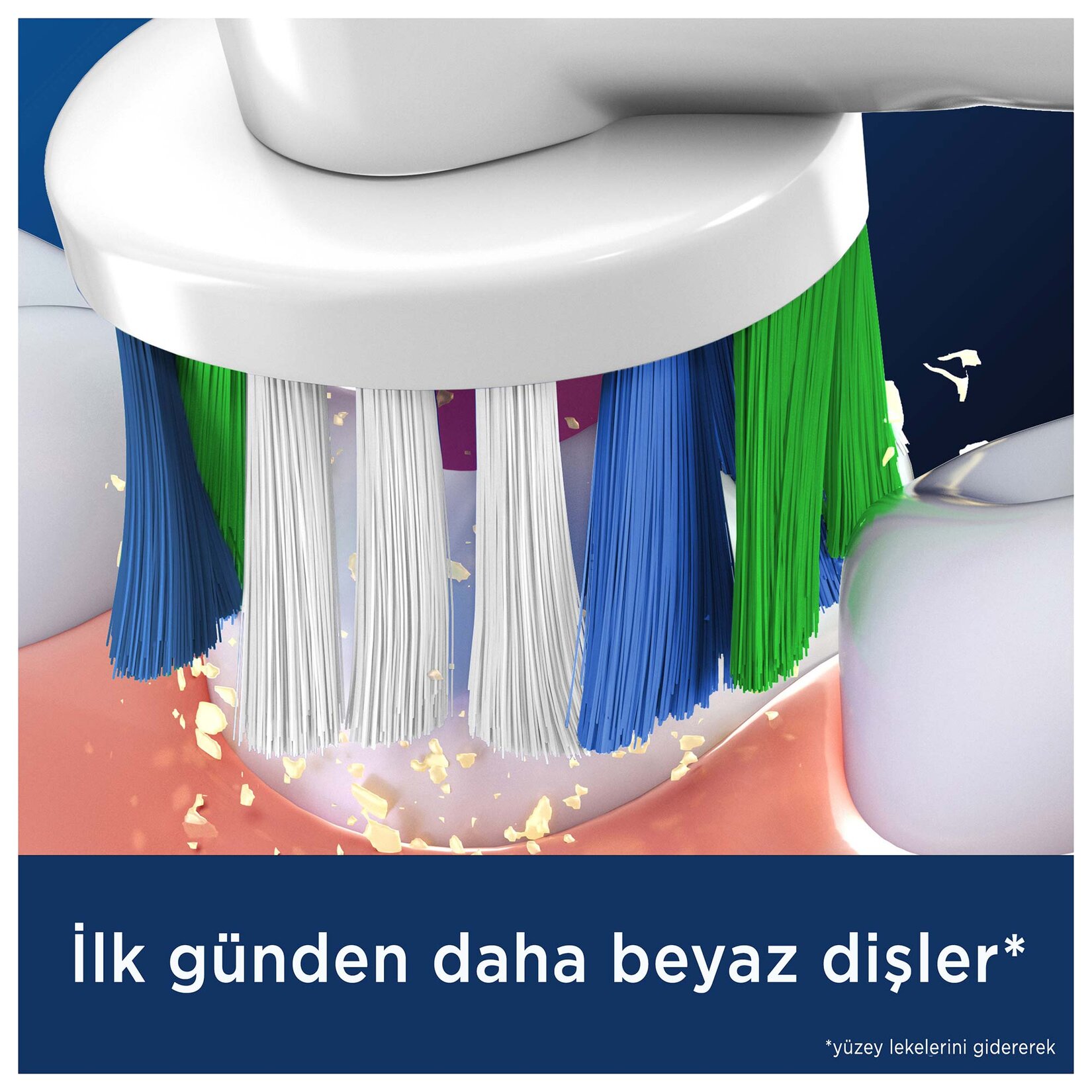 Oral-B Şarjlı Fırça Yedek Başlığı 3 Boyutlu Diş Fırçası 4'lü - Görsel 3