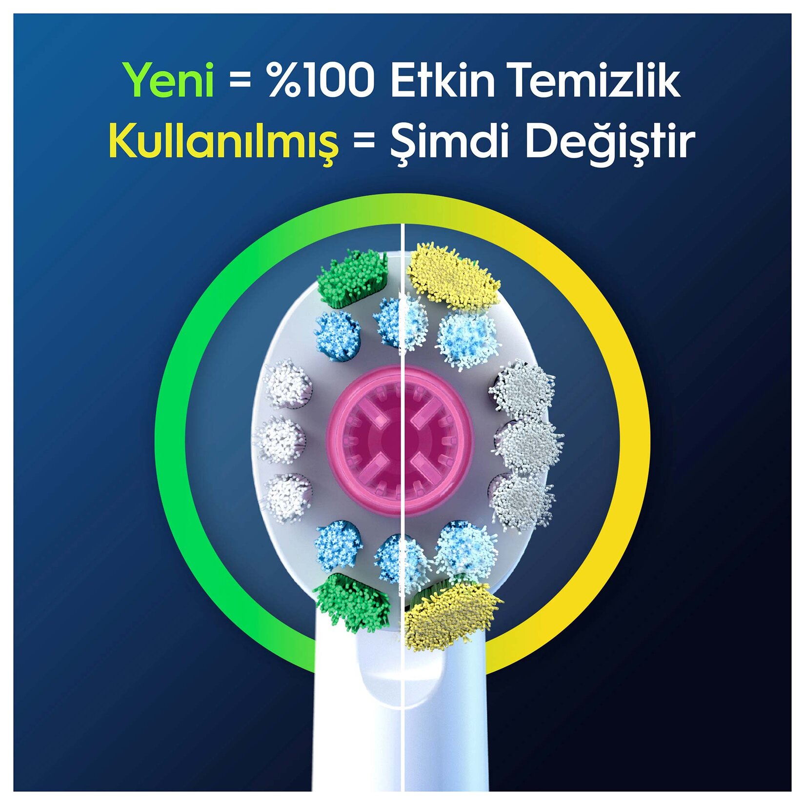 Oral-B Şarjlı Fırça Yedek Başlığı 3 Boyutlu Diş Fırçası 4'lü - Görsel 5