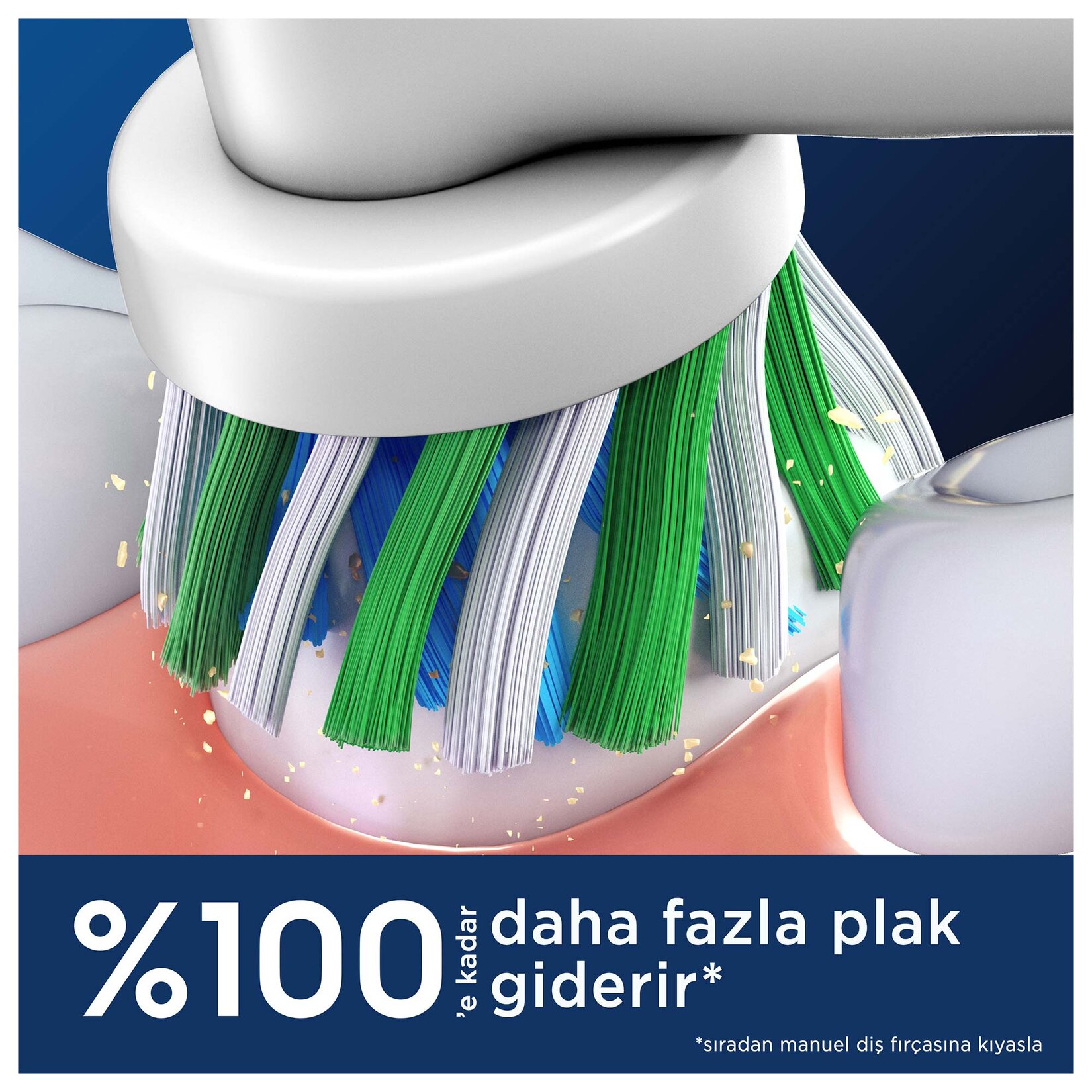 Oral-B Cross Action Şarjlı Diş Fırçası Yedek Başlığı 4'lü - Görsel 3