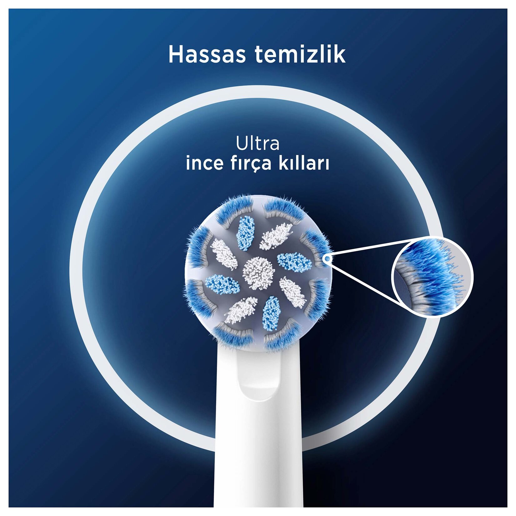 Oral-B Şarjlı Yedek Başlık Sensitive Diş Fırçası 2'li - Görsel 5