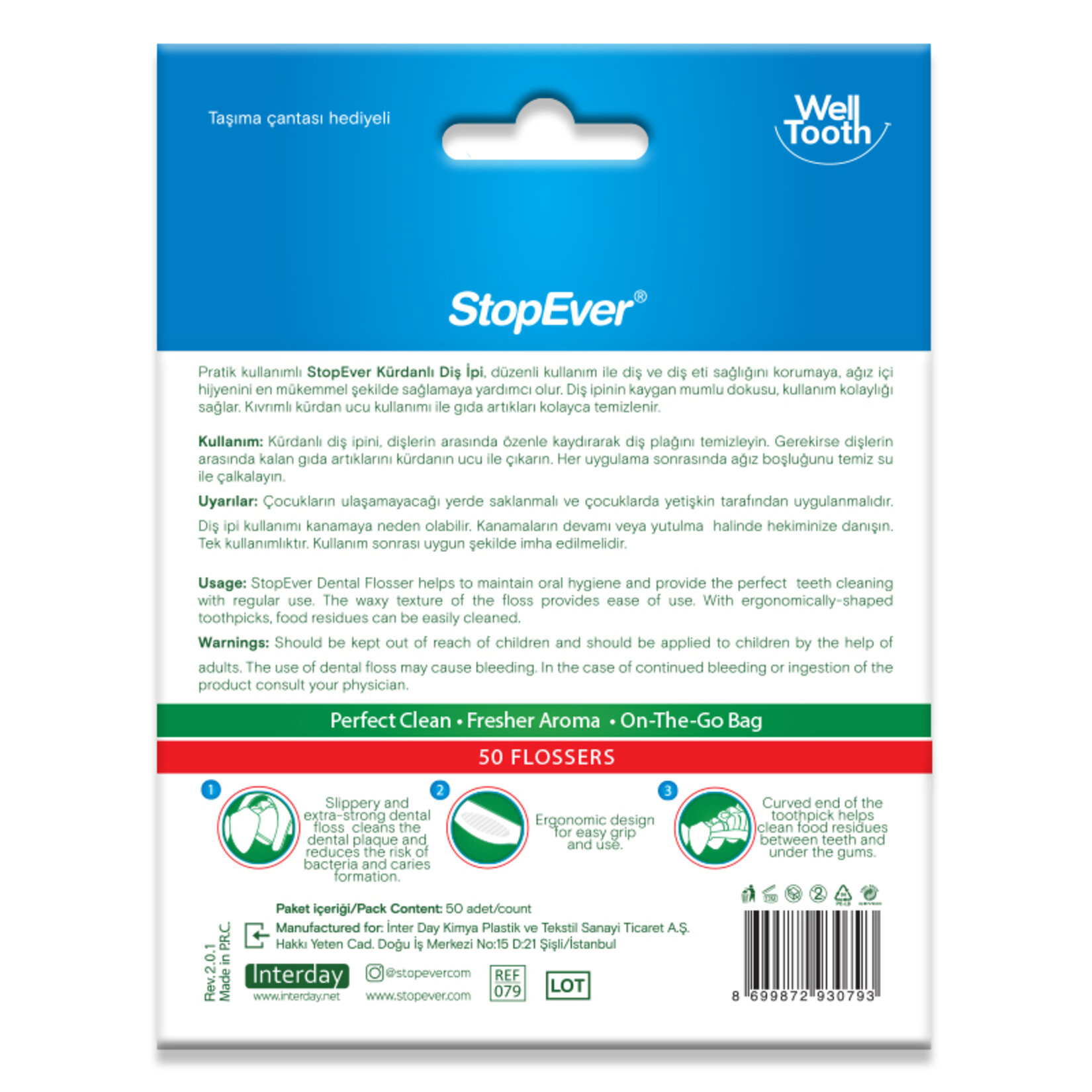 Stopever Well Tooht Kürdanlı Diş İpi 50'li - Görsel 2