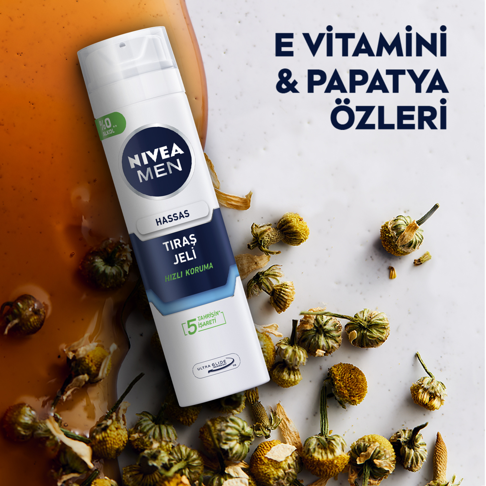NIVEA MEN Erkek Hassas Ciltlere Özel Tıraş Jeli 200 Ml - Görsel 5