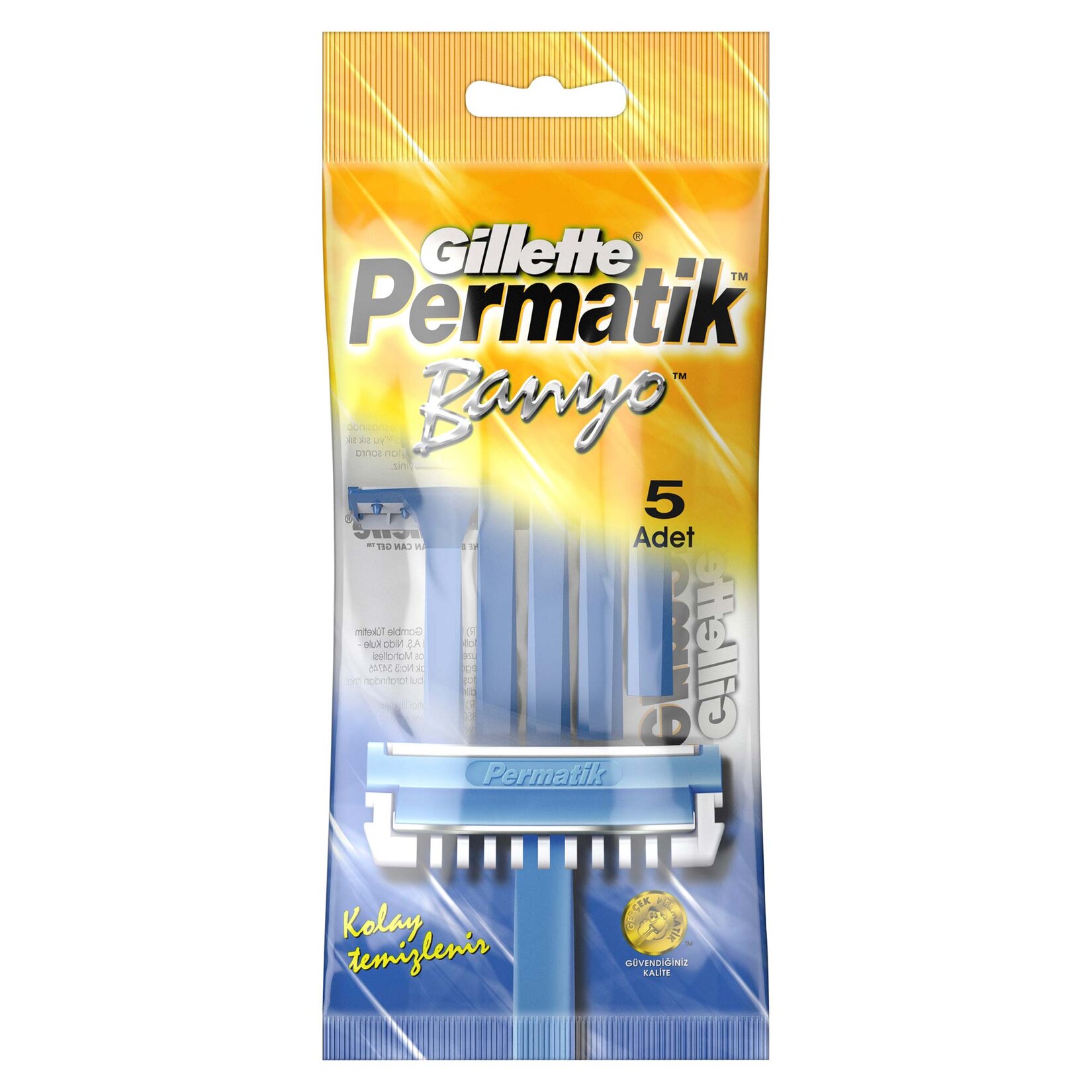 Gillette Permatik Banyo Kullan At Tıraş Bıçağı 5 Adet - Görsel 1
