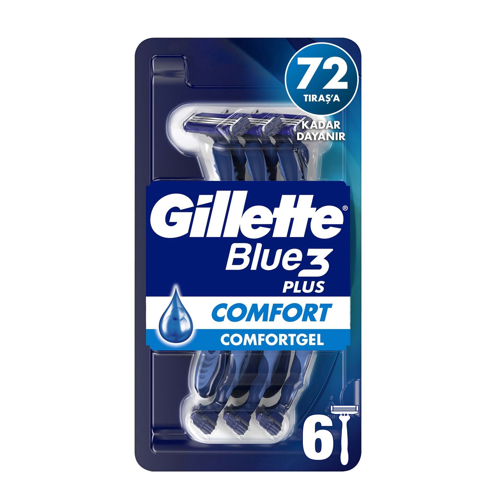 Gillette Blue3 Plus Comfort Kullan At Tıraş Bıçağı 6 Adet - Görsel 2