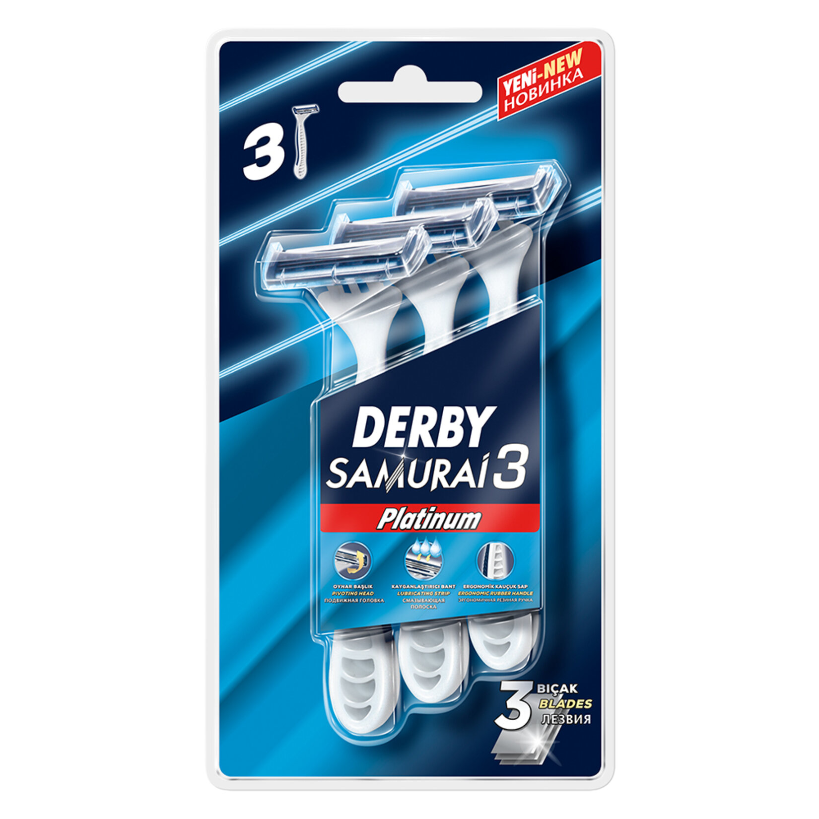 Derby Samurai Platınum 3 Blister 3'Lü
