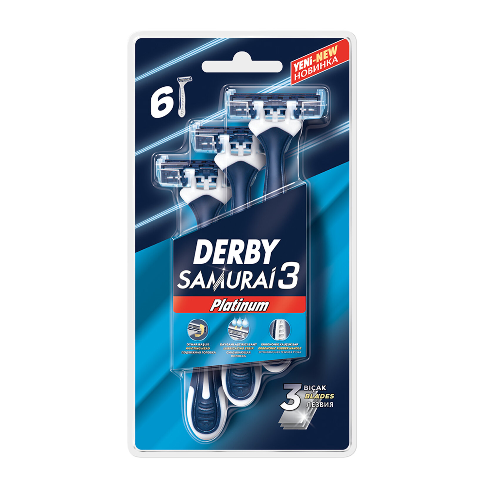 Derby Samurai Platinum 3 Blister 6'Lı