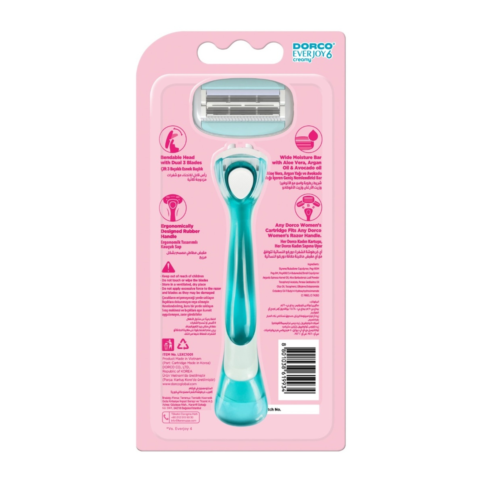 Dorco Everjoy6 Sistem Tıraş Makinesi 1Up - Görsel 2