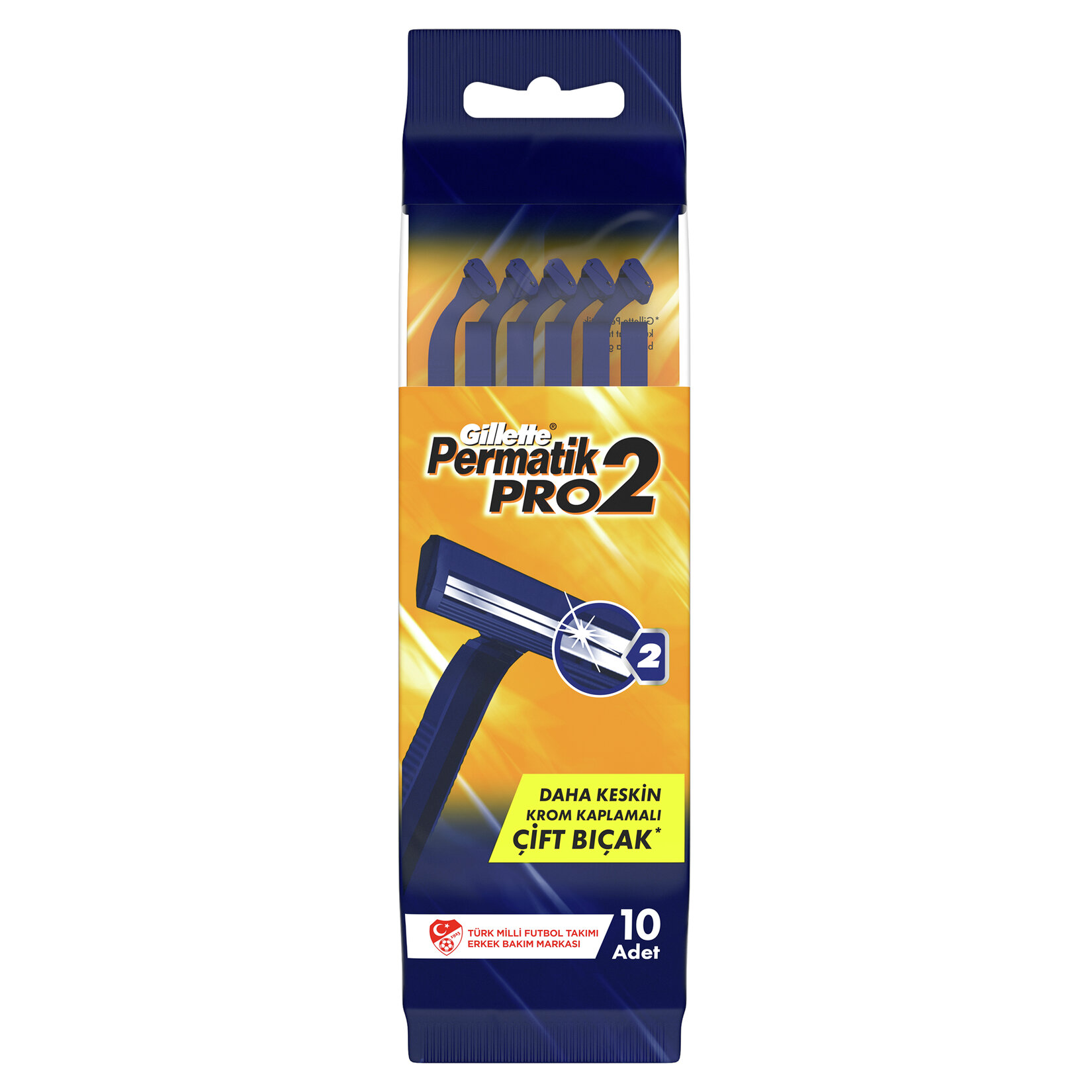 Gillette Permatik Pro2 Kullan At Tıraş Bıçağı 10 Adet - Görsel 2