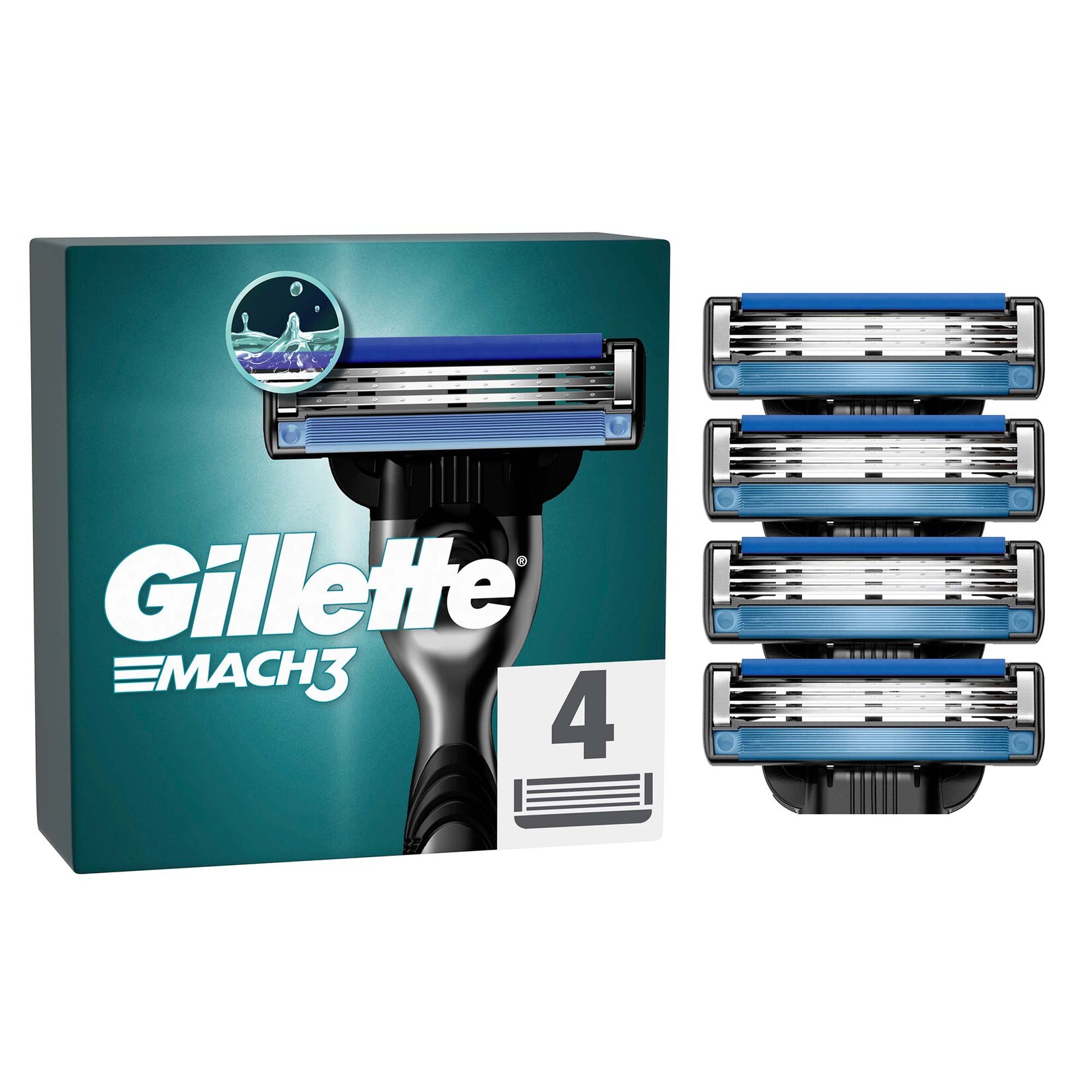 Gillette Mach3 Yedek Tıraş Bıçağı 4 Adet - Görsel 1