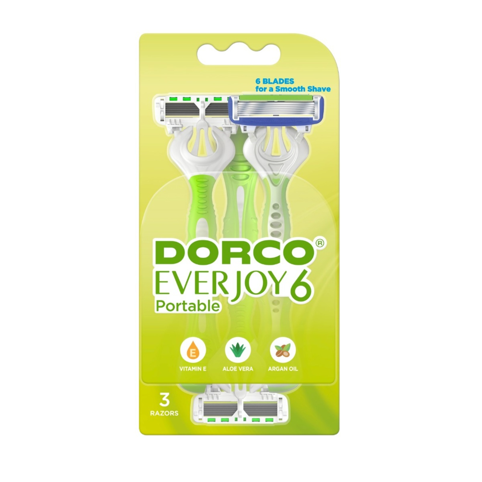 Dorco Everjoy6 6 Bıçaklı Tıraş Bıçağı 3'lü Paket ürün görseli