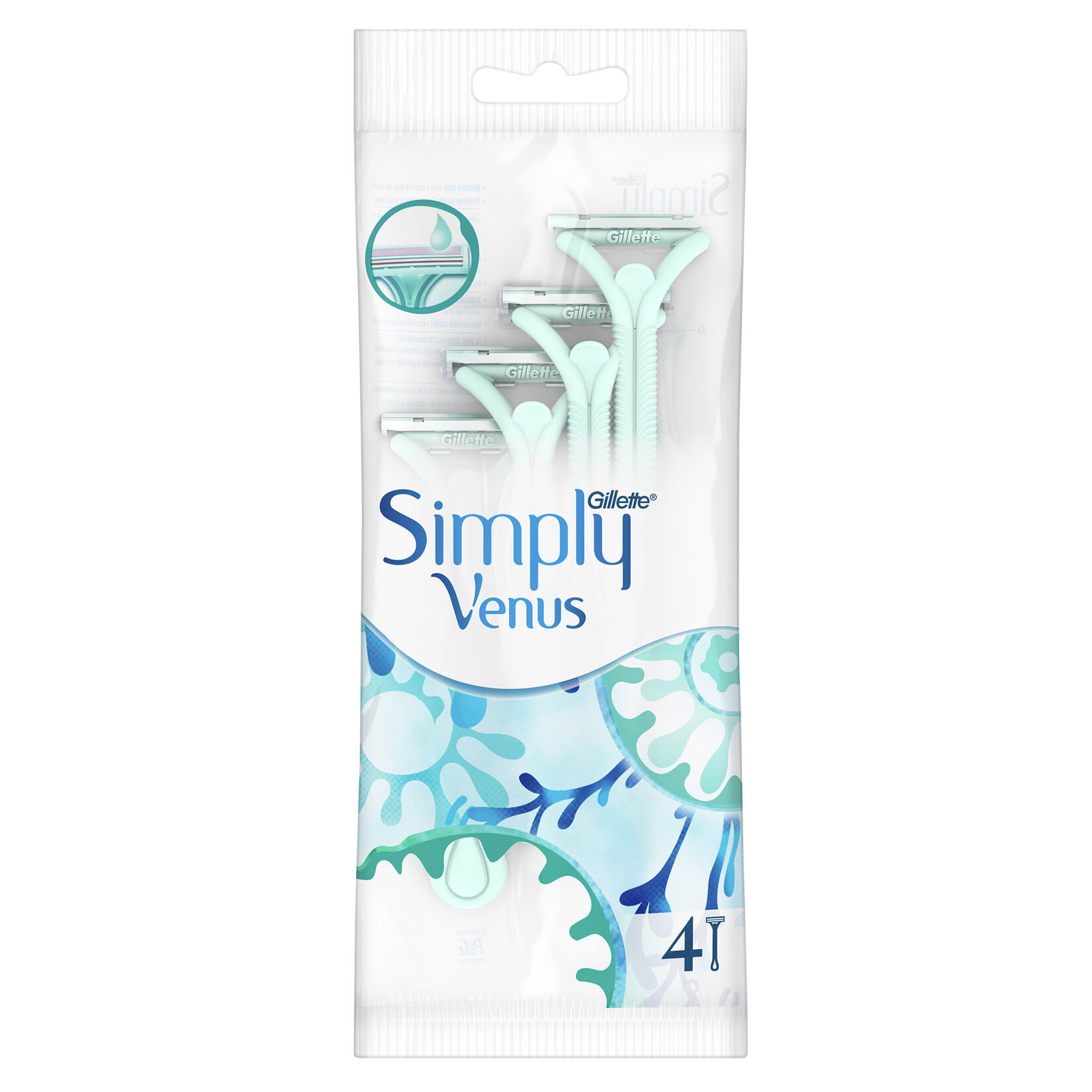 Gillette Simply Venus 2 Kullan At Kadın Tıraş Bıçağı 4 Adet - Görsel 2