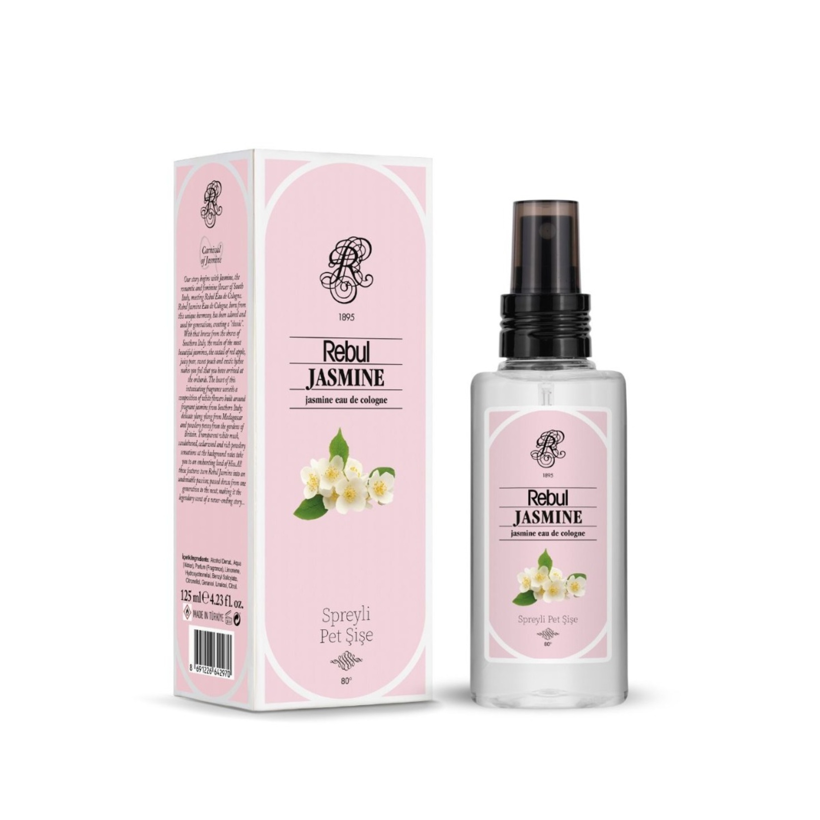 Rebul Jasmine EDC Spreyli Pet Şişe 125 Ml